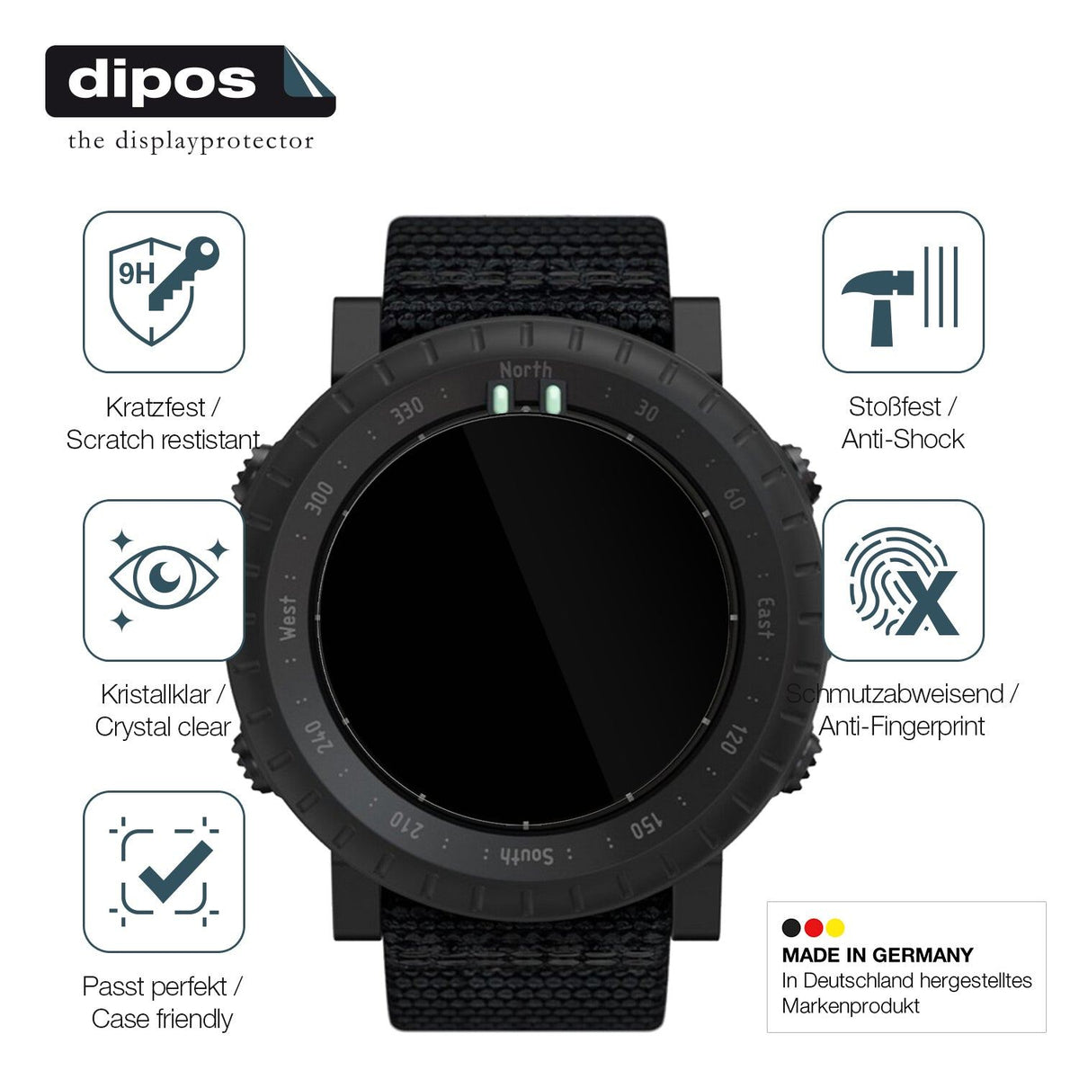 2x 9H Schutzfolie für Suunto Core Alpha Panzerfolie