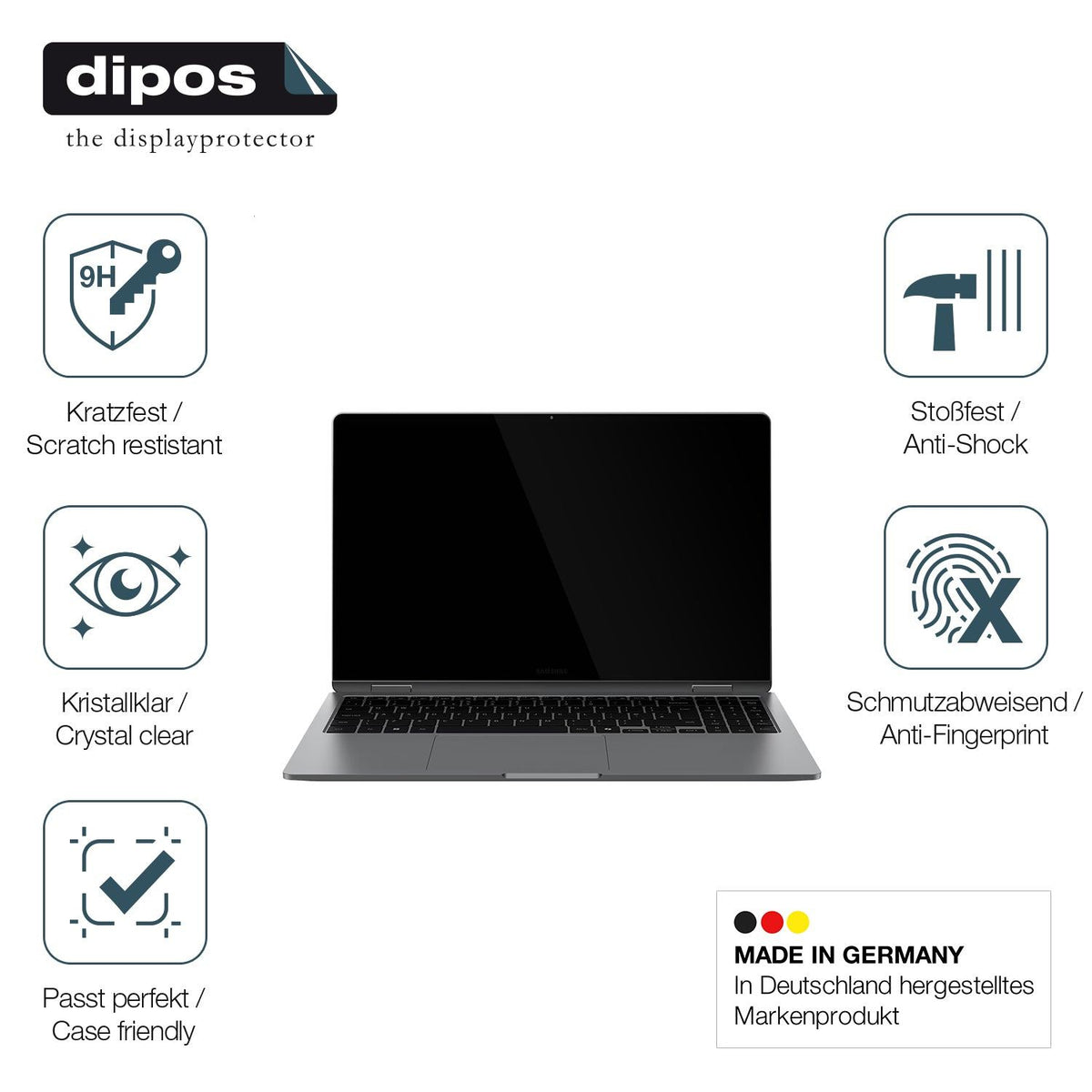 2x 9H Schutzfolie für Samsung Galaxy Book4 Edge 15.6 Zoll Panzerfolie