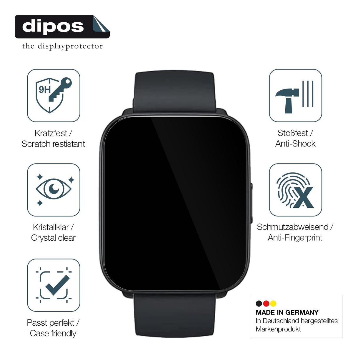 2x 9H Schutzfolie für Xiaomi Mibro Watch C2 Panzerfolie
