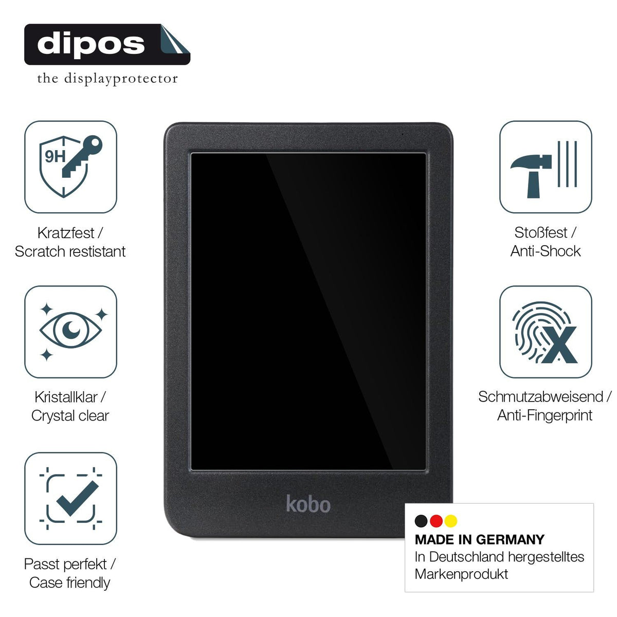 2x 9H Schutzfolie für Kobo Clara BW eReader Panzerfolie
