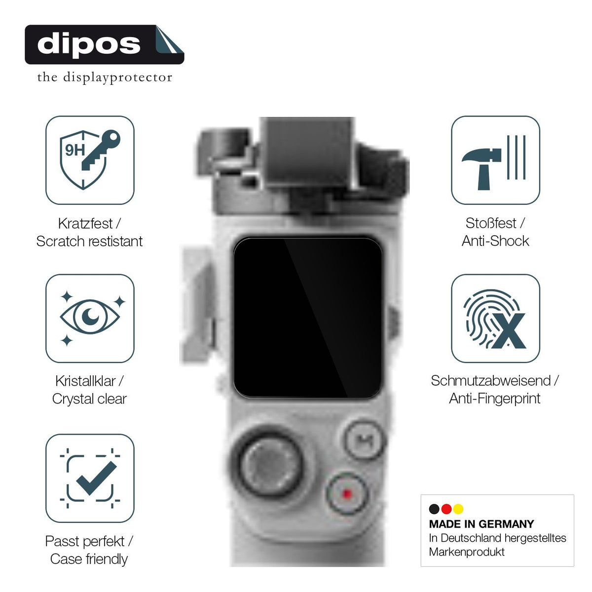 2x 9H Schutzfolie für DJI RS 4 Mini Panzerfolie