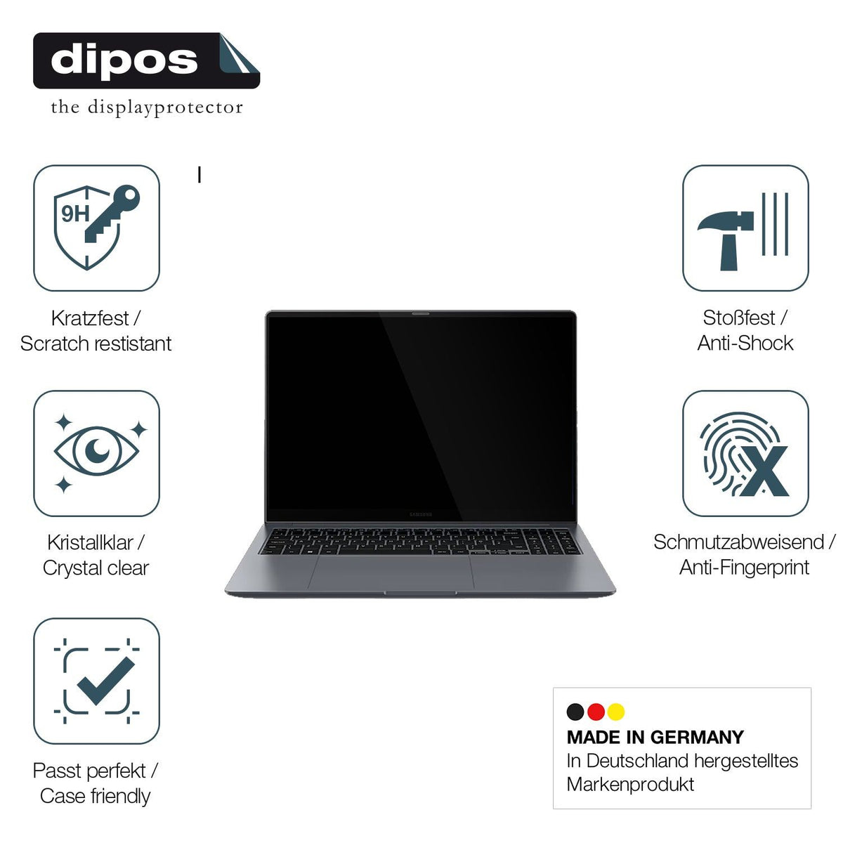 2x 9H Schutzfolie für Samsung Galaxy Book 4 Pro 16 Zoll Panzerfolie