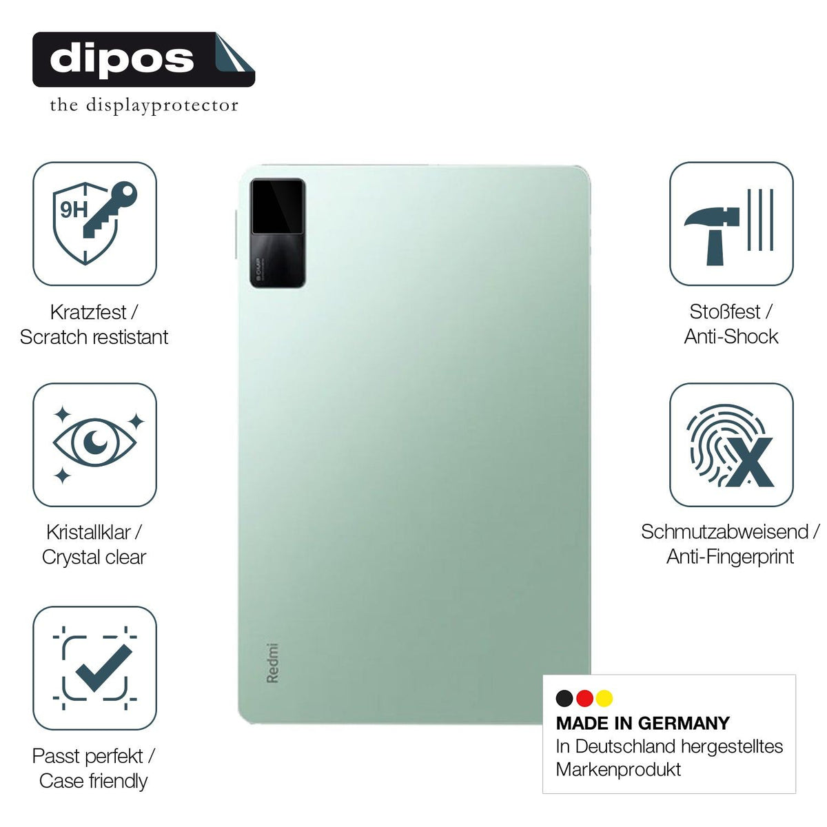 2x 9H Schutzfolie für Xiaomi Redmi Pad SE 11 Zoll Kamera Panzerfolie
