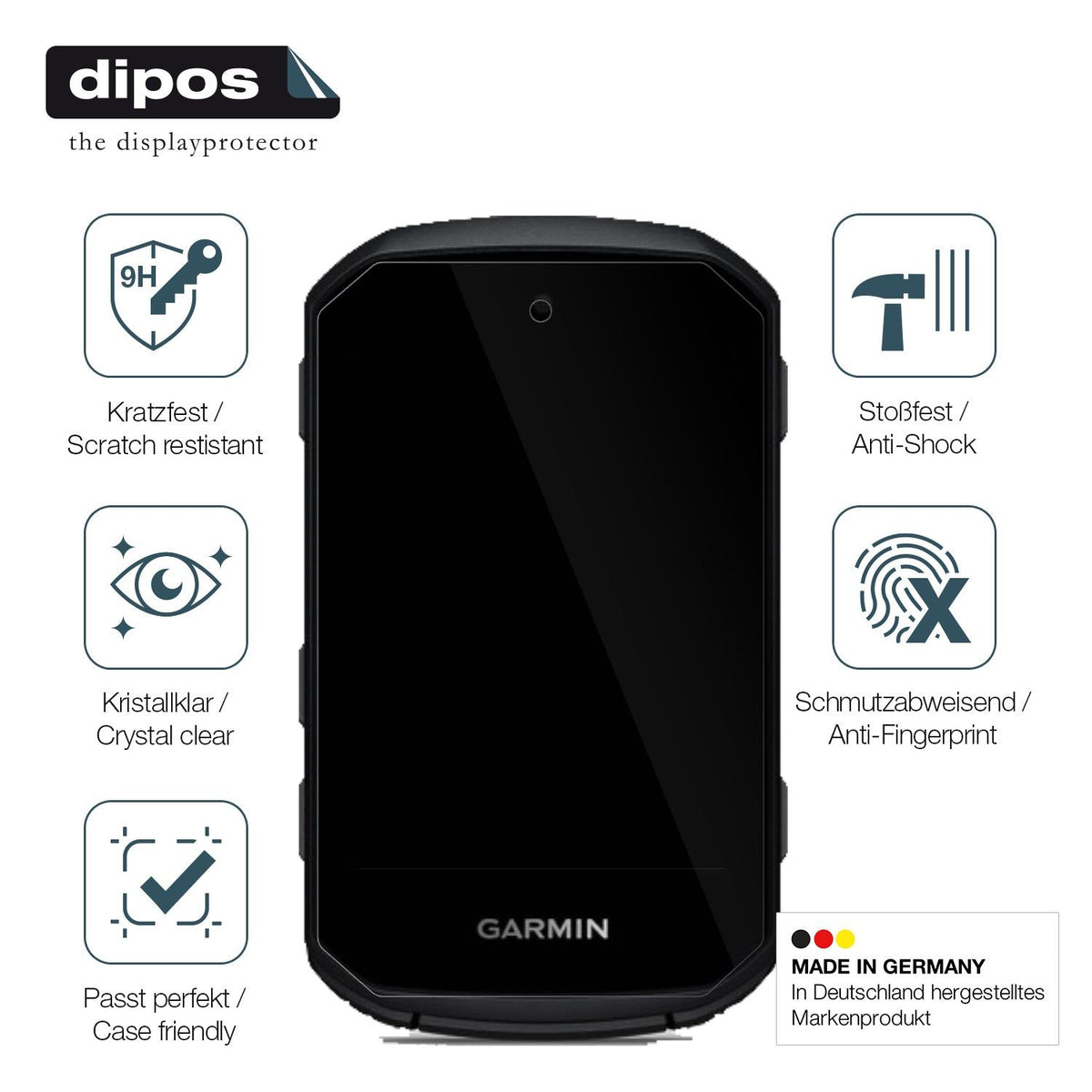 2x 9H Schutzfolie für Garmin Edge 550 Panzerfolie