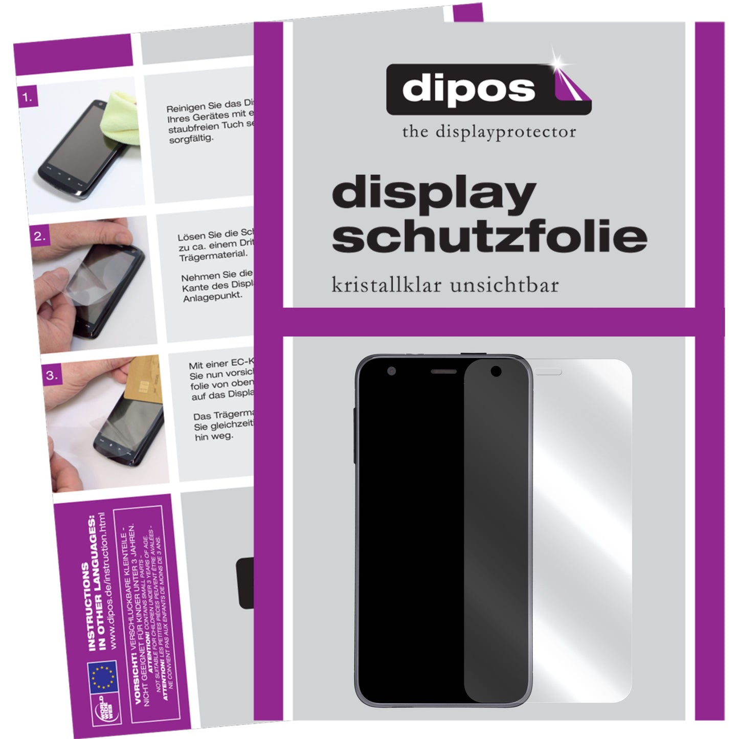 Kristallklare, dünne Schutzfolie: Kratzfest & passgenau für Meizu-15
