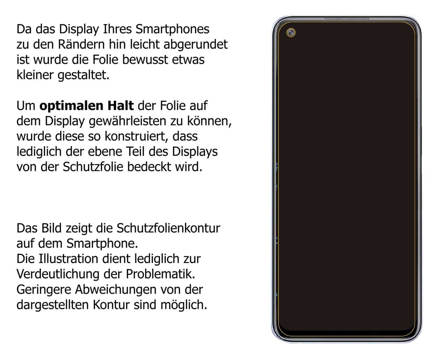 Dünne und klare Folie passend zugeschnitten für Oppo K9x