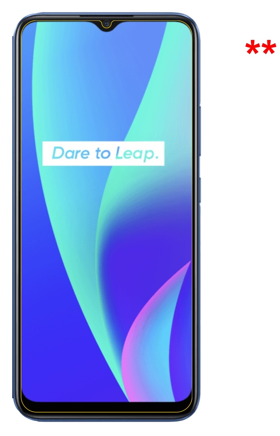 Dünne und klare Folie passend zugeschnitten für Oppo Realme C3