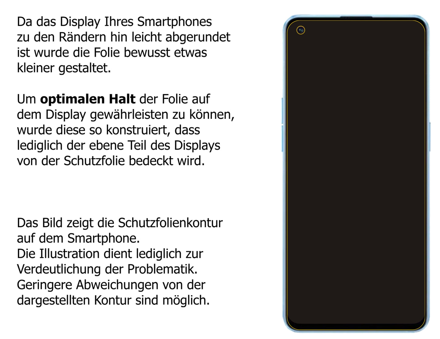 Dünne und klare Folie passend zugeschnitten für Oppo Reno 7 Pro