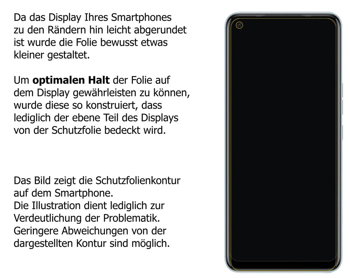 Dünne und klare Folie passend zugeschnitten für Tecno Camon 16
