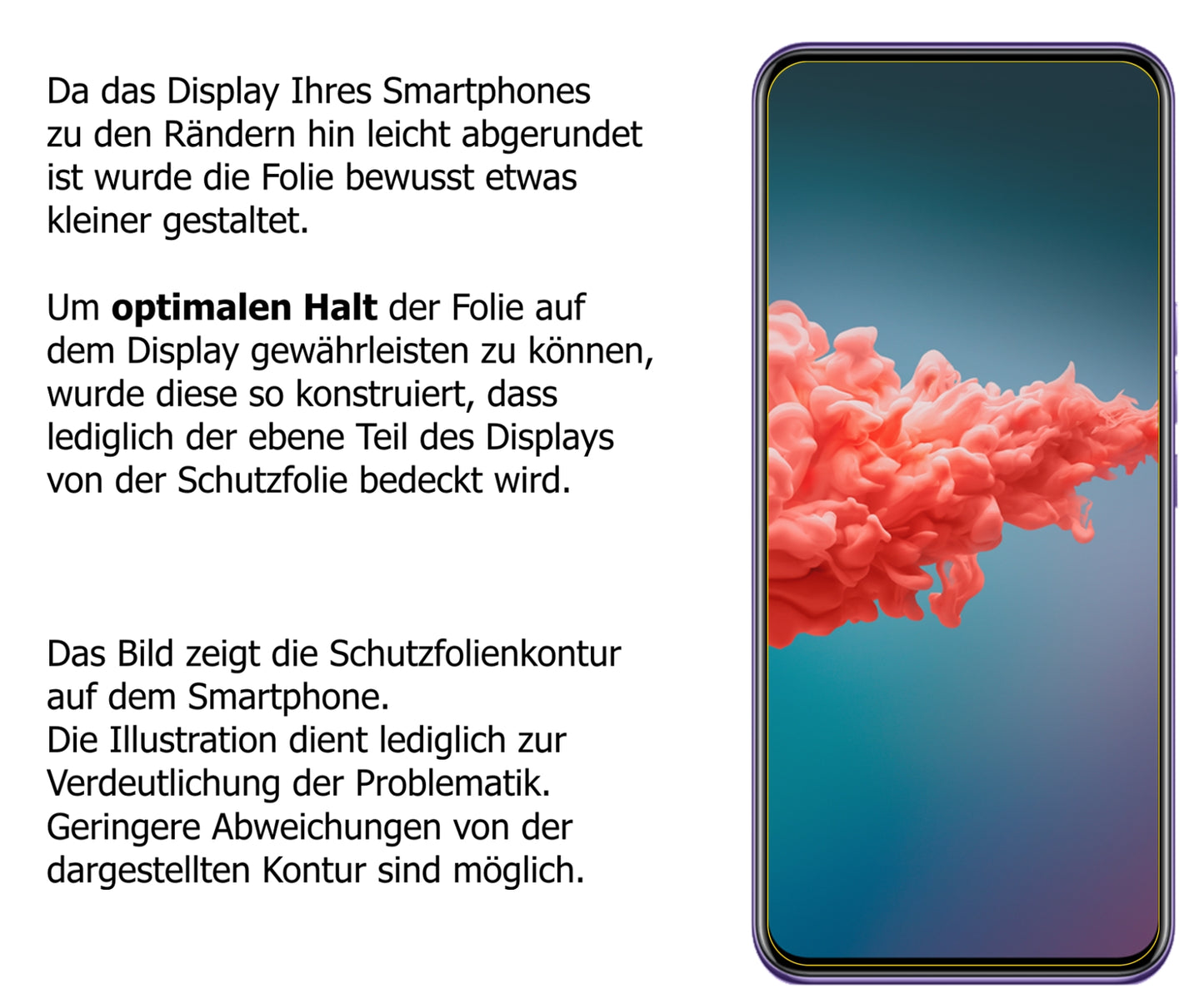 Dünne und klare Folie passend zugeschnitten für ZTE A20 5G