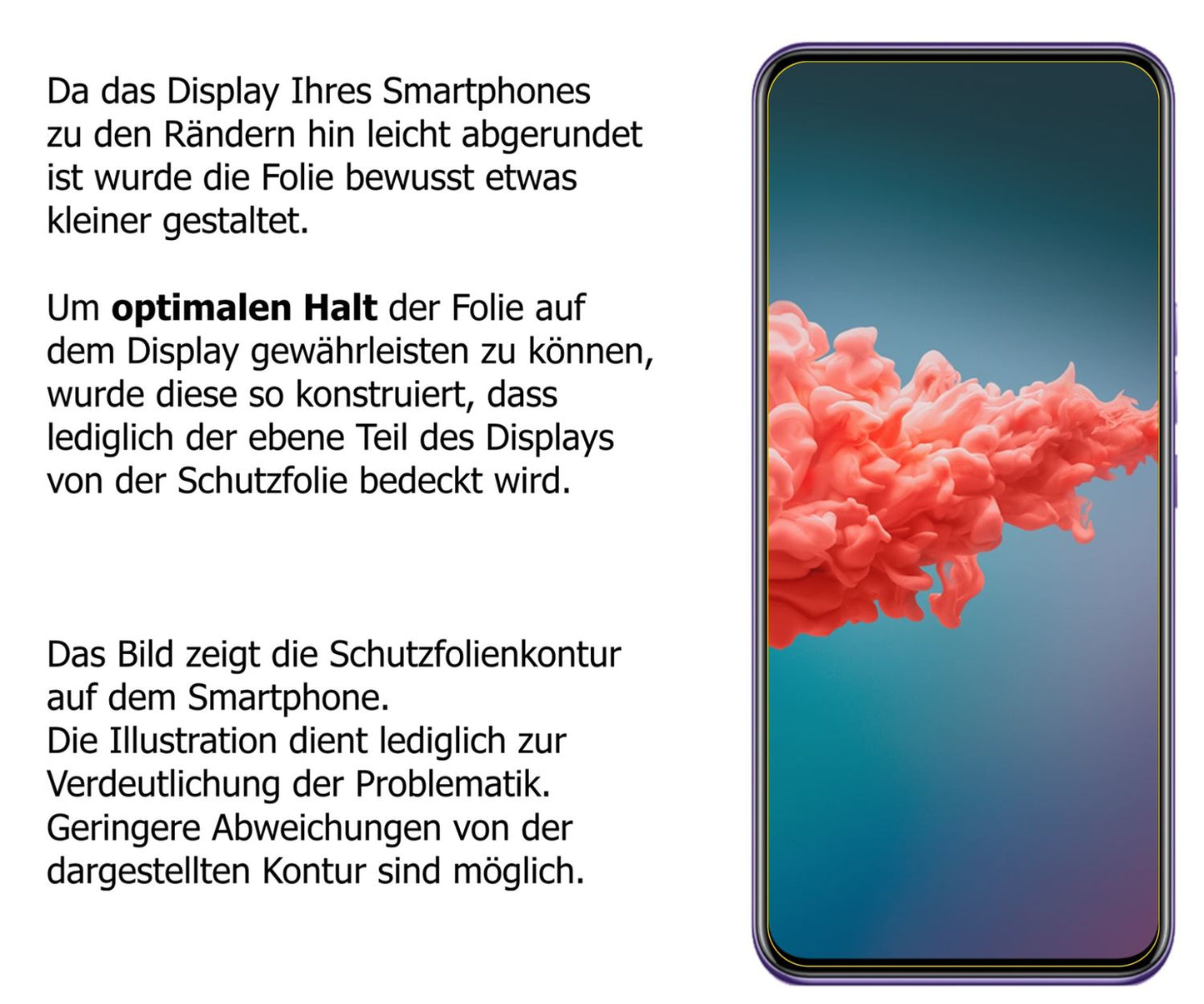 Dünne und klare Folie passend zugeschnitten für ZTE A20 5G