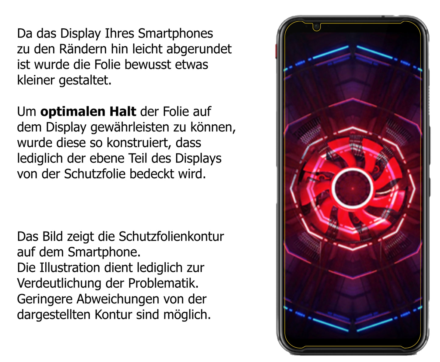 Dünne und klare Folie passend zugeschnitten für ZTE nubia Red Magic 3S