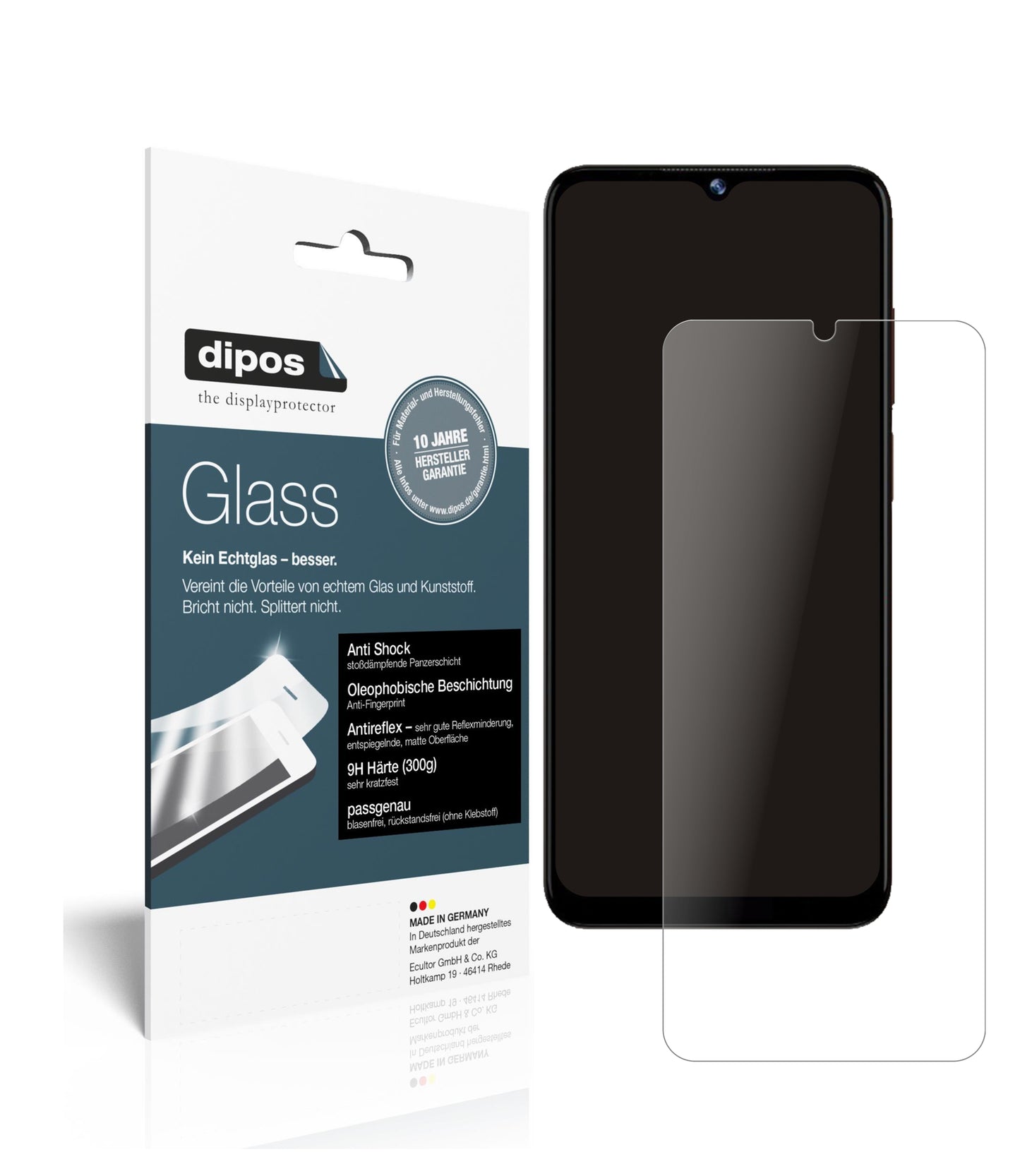 Mattes Panzerglas: Schutz vor Brüchen, Fingerabdrücken und Bildschirmblendung für Doogee-N40 Pro