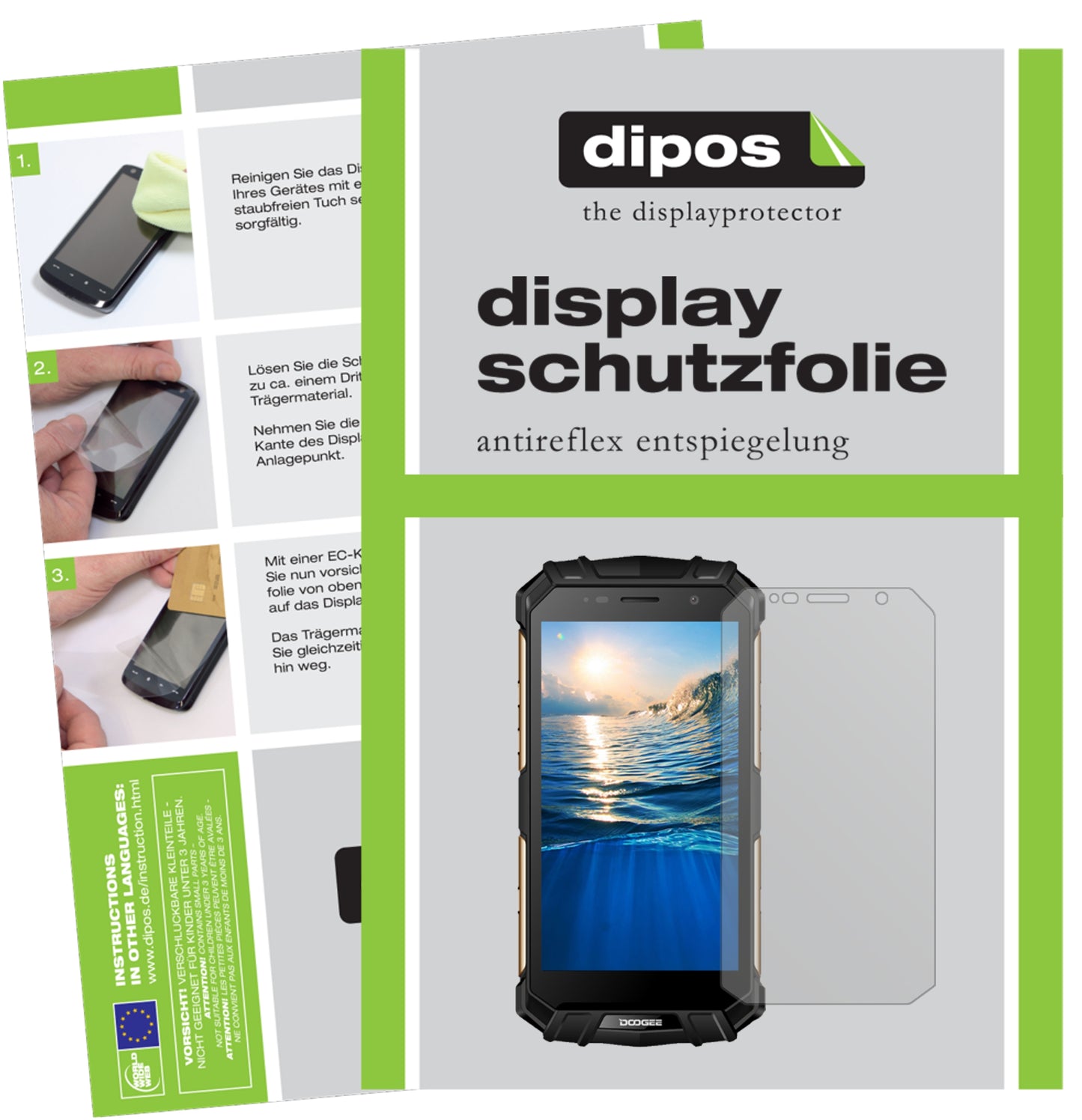 Displayschutzfolie passend für Doogee S60