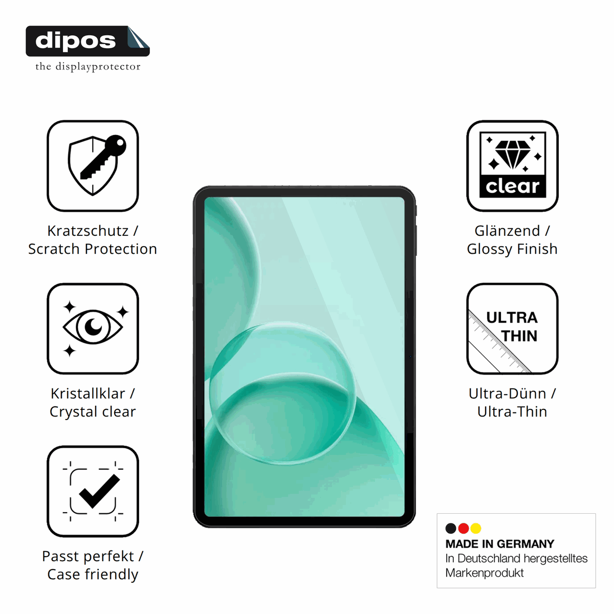 2x Schutzfolie klar für DOOGEE TAB G6+ Display-Schutzfolie