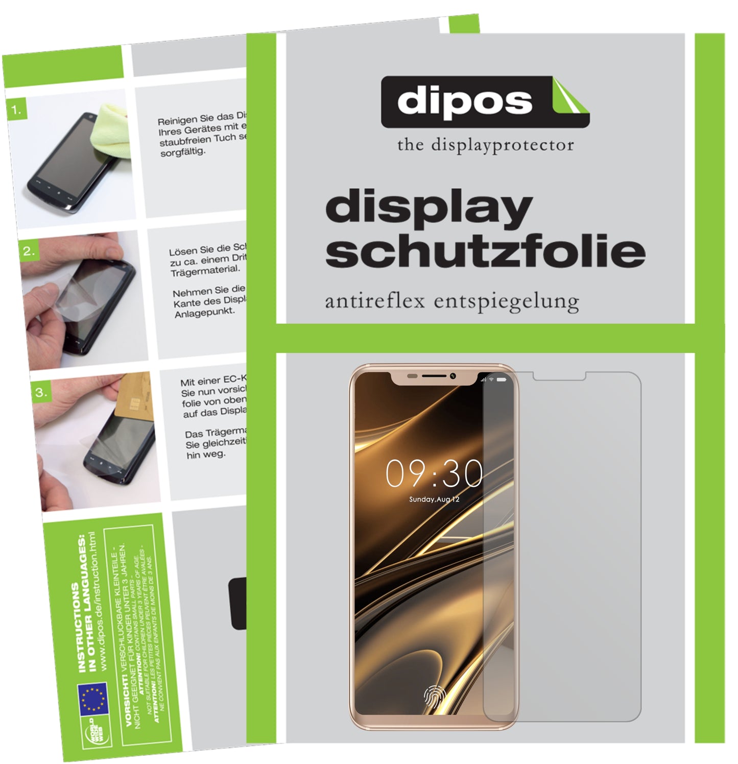 Mattes Panzerglas: Entspiegelte, dünne Folie, Fingerabdruckresistenz und Bildschirmschutz für Doogee-V