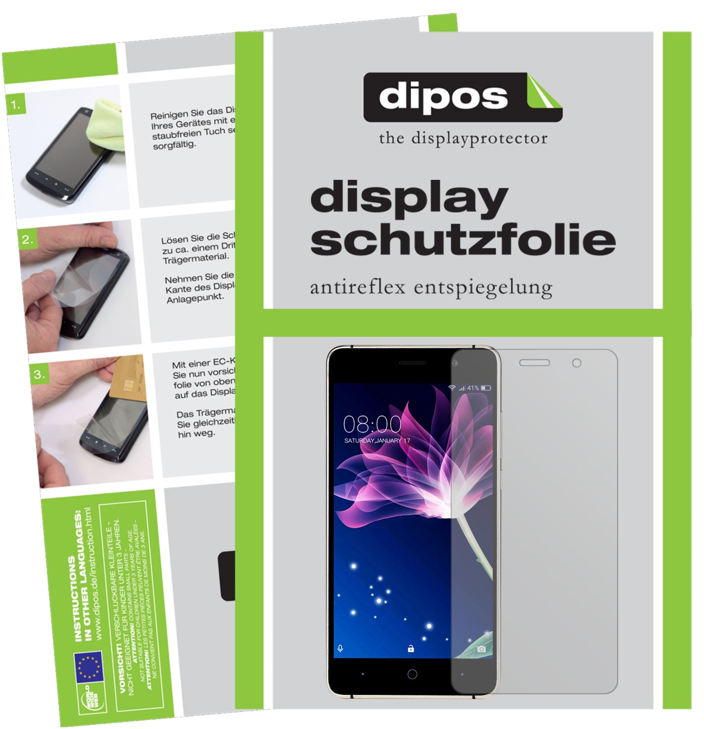Mattes Panzerglas: Entspiegelte, dünne Folie, Fingerabdruckresistenz und Bildschirmschutz für Doogee-X10