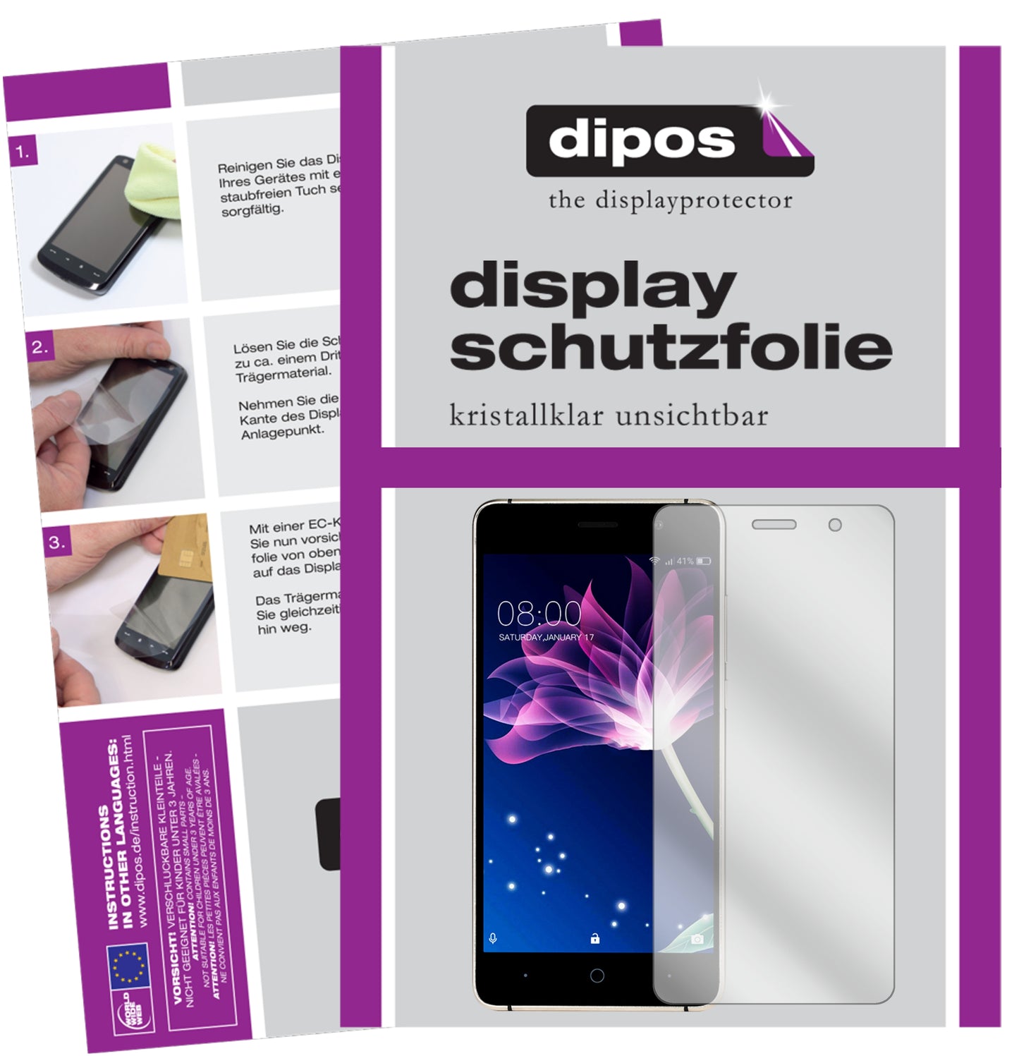 Kristallklare, dünne Schutzfolie: Kratzfest & passgenau für Doogee-X10