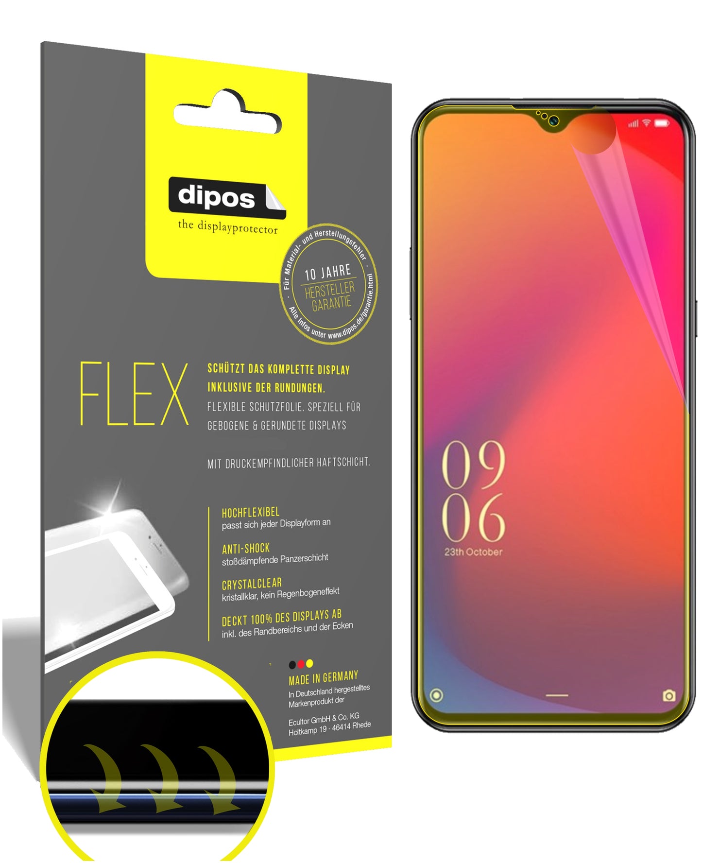 3D Full Cover Displayschutzfolie: Case-freundlicher Schutz mit perfekter Passform für dein Display.