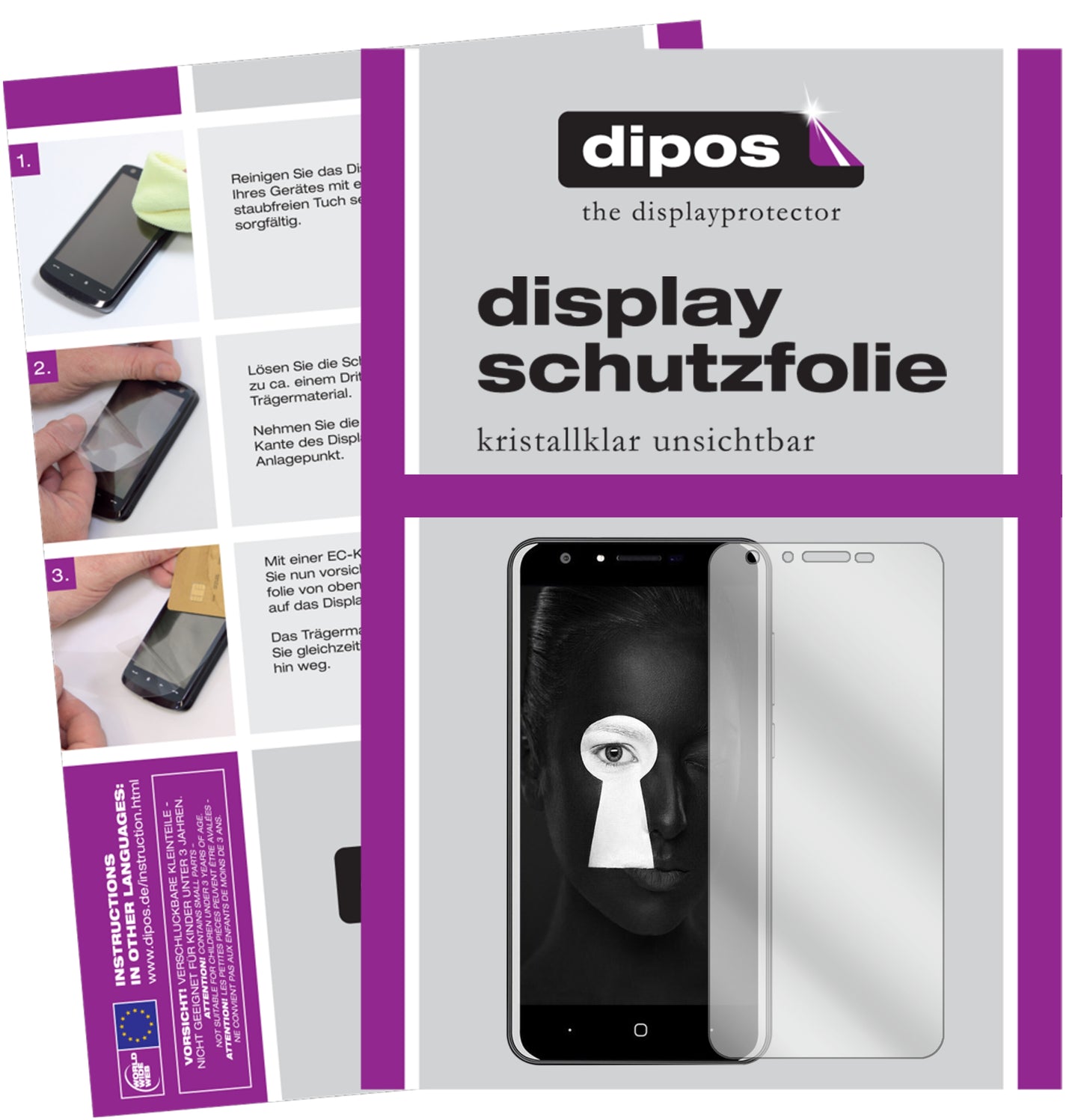 Kristallklare, dünne Schutzfolie: Kratzfest & passgenau für Doogee-Y6