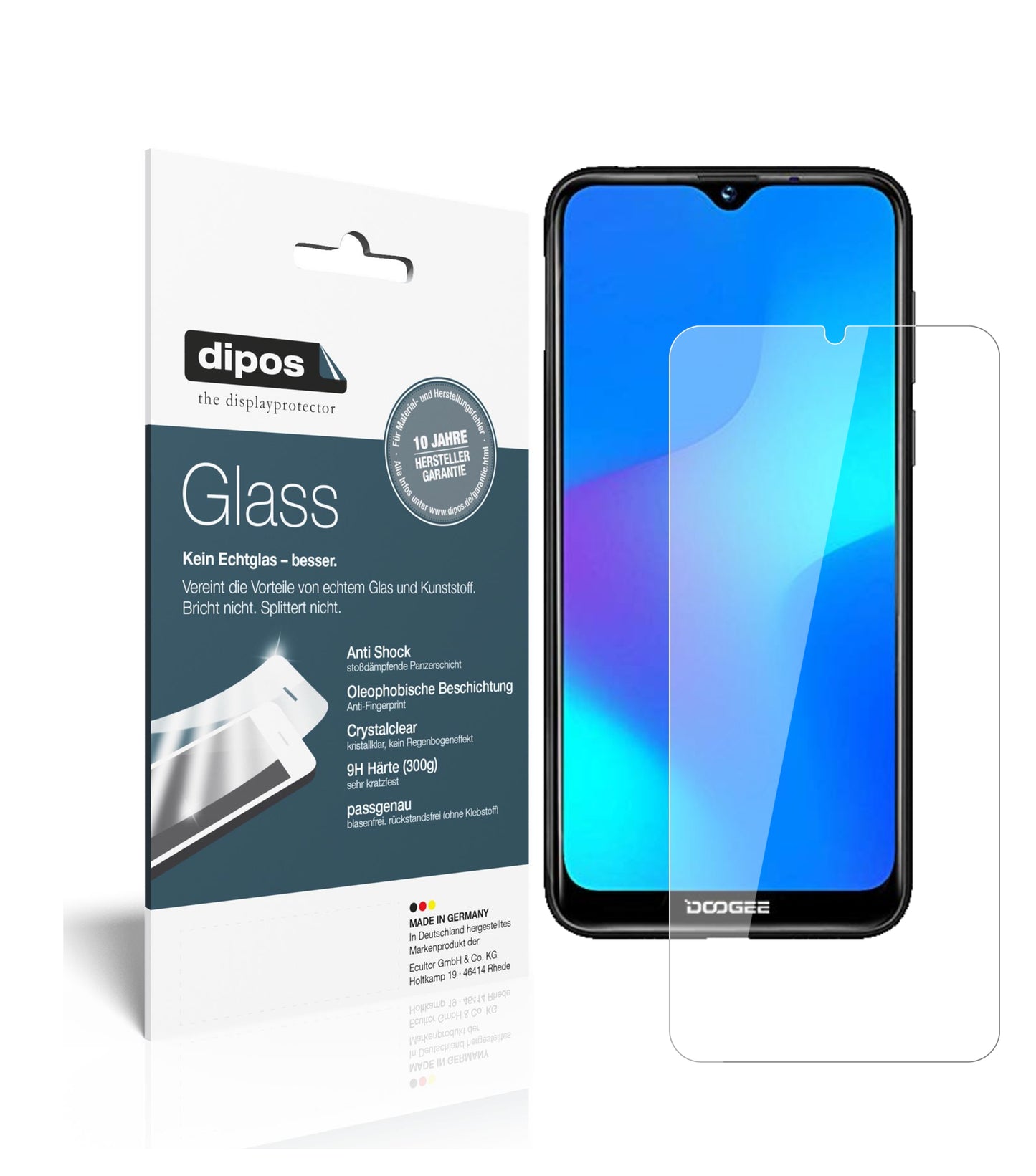 Perfekte Passform und ultimative Qualität: Unser 9H Panzerglas bietet Schutz für Doogee-Y8