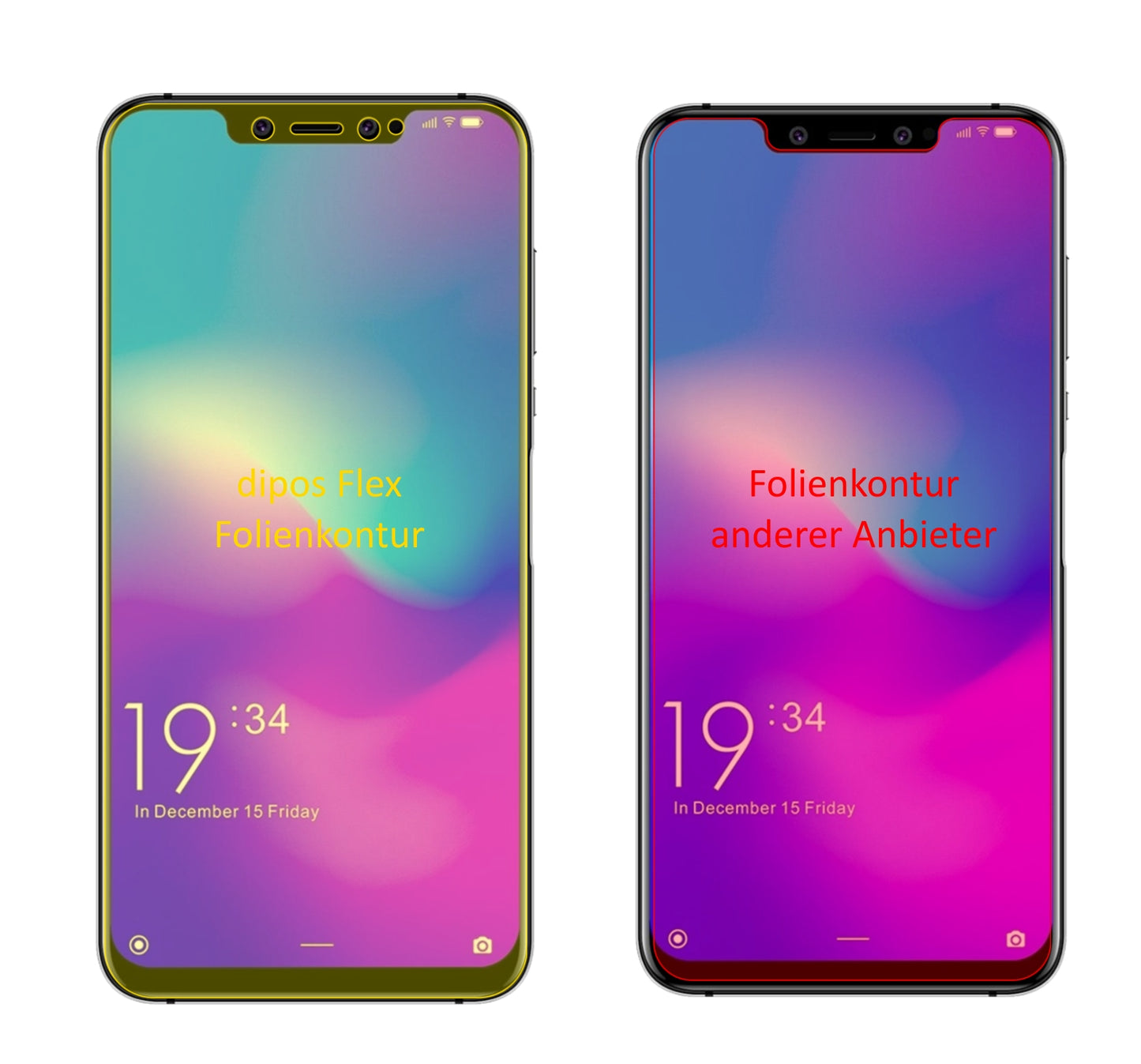 3D Full Cover Displayschutzfolie: Case-freundlicher Schutz mit perfekter Passform für dein Display.