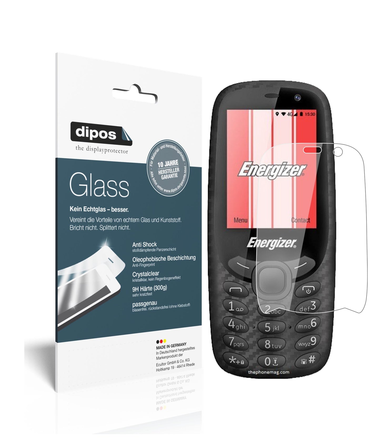 Perfekte Passform und ultimative Qualität: Unser 9H Panzerglas bietet Schutz für Energizer-E241S