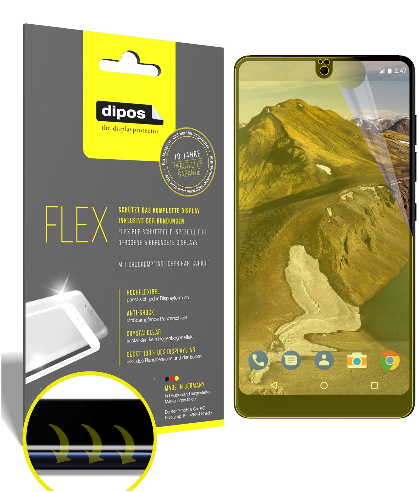 3D Full Cover Displayschutzfolie: Case-freundlicher Schutz mit perfekter Passform für dein Display.