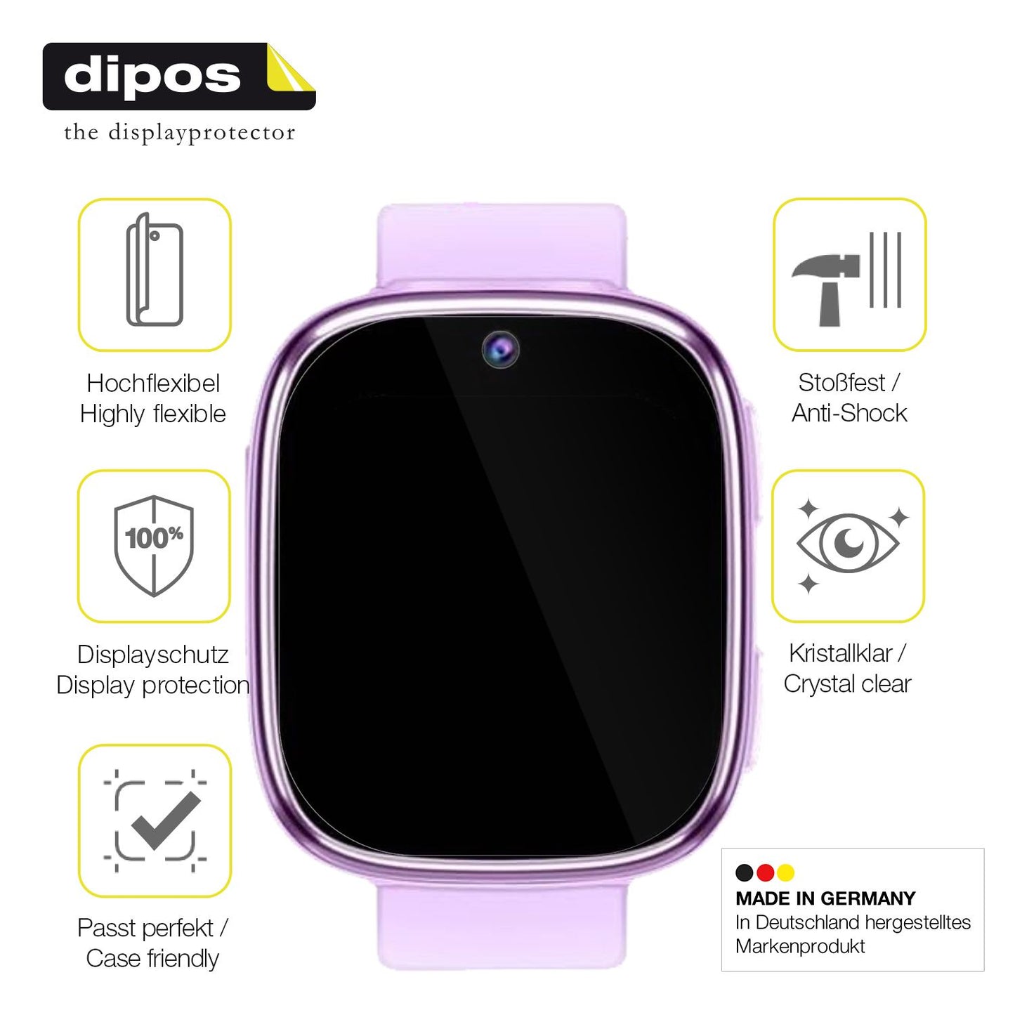 Displayschutz hergestellt in Deutschland, höchste Qualität made in Germany