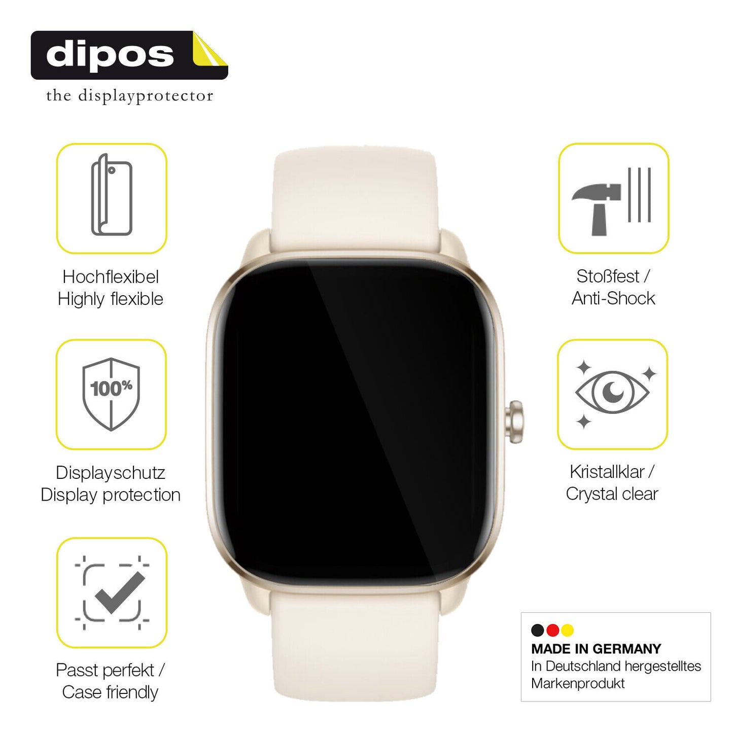 Displayschutz hergestellt in Deutschland, höchste Qualität made in Germany
