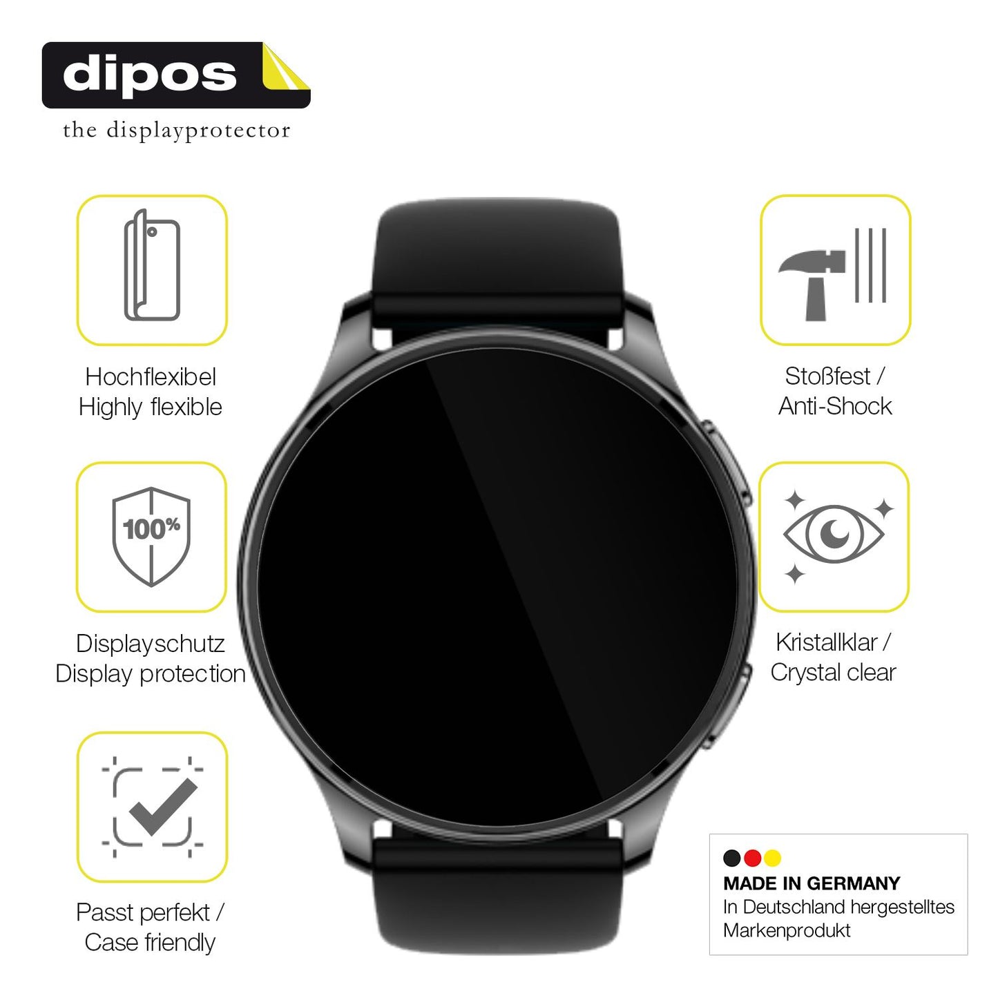 Displayschutz hergestellt in Deutschland, höchste Qualität made in Germany