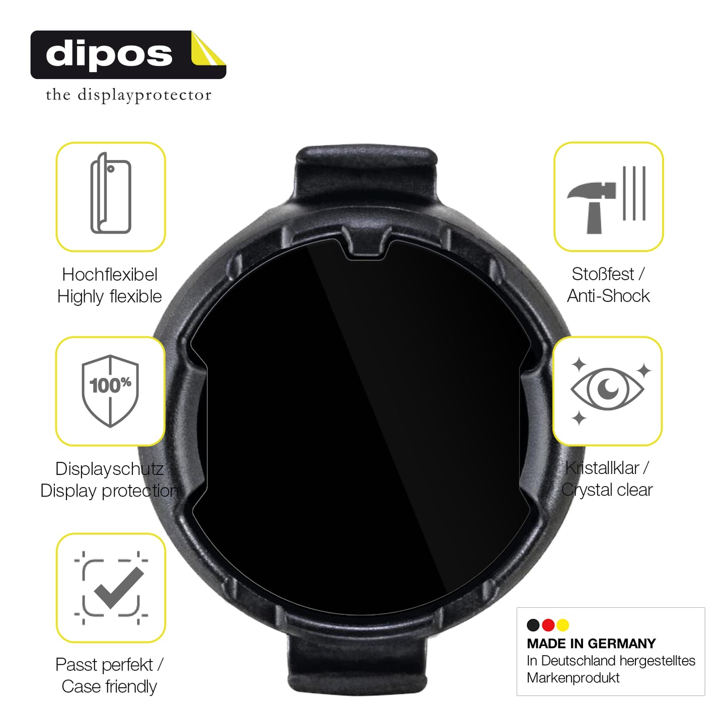 Displayschutz hergestellt in Deutschland, höchste Qualität made in Germany
