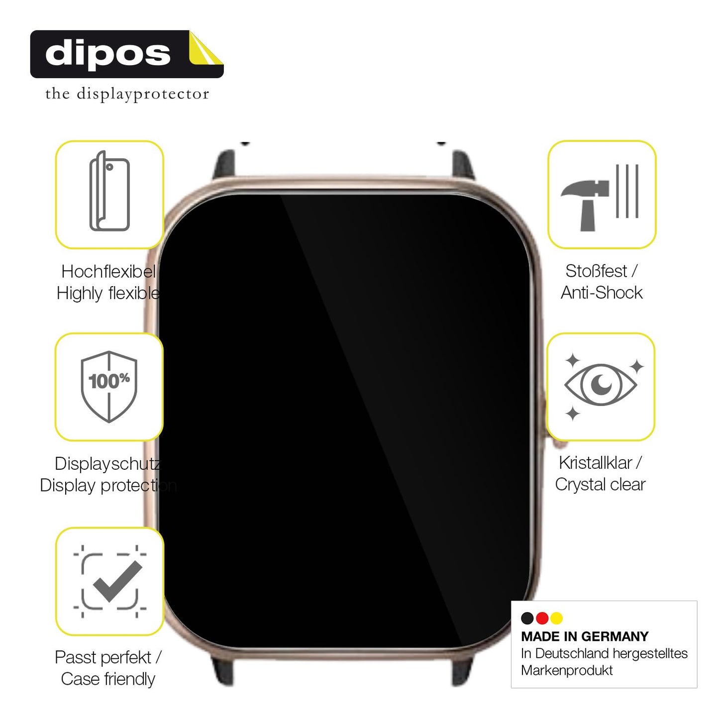 Displayschutz hergestellt in Deutschland, höchste Qualität made in Germany