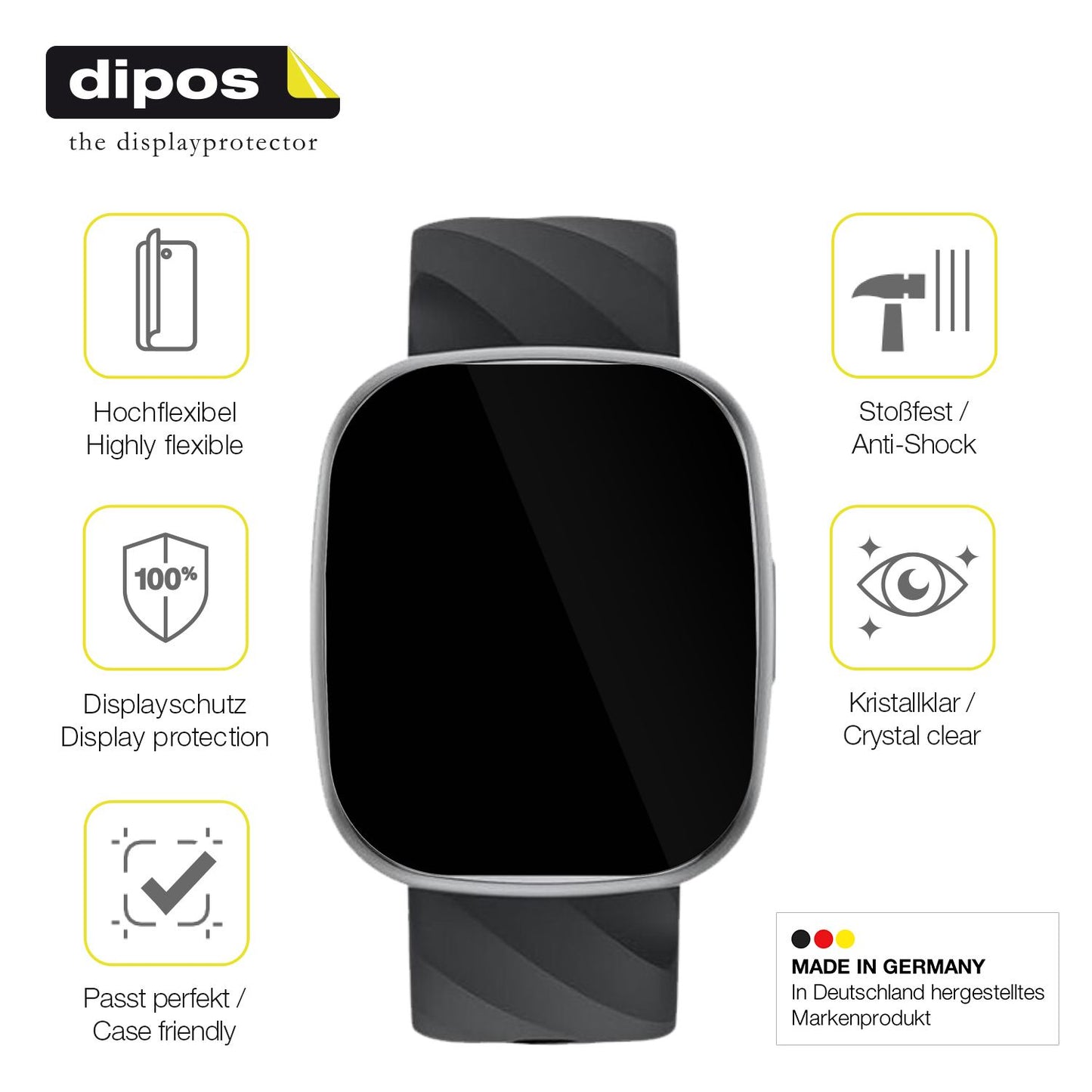 Displayschutz hergestellt in Deutschland, höchste Qualität made in Germany