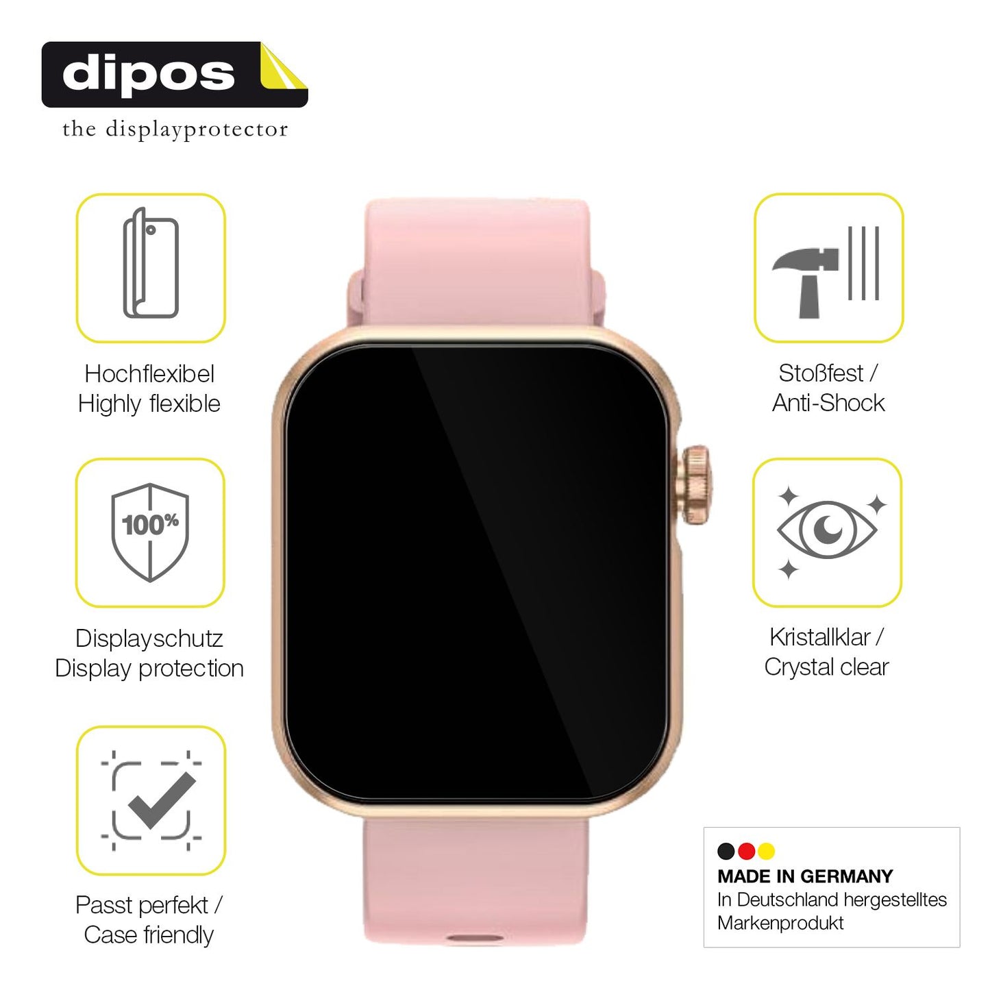 Displayschutz hergestellt in Deutschland, höchste Qualität made in Germany