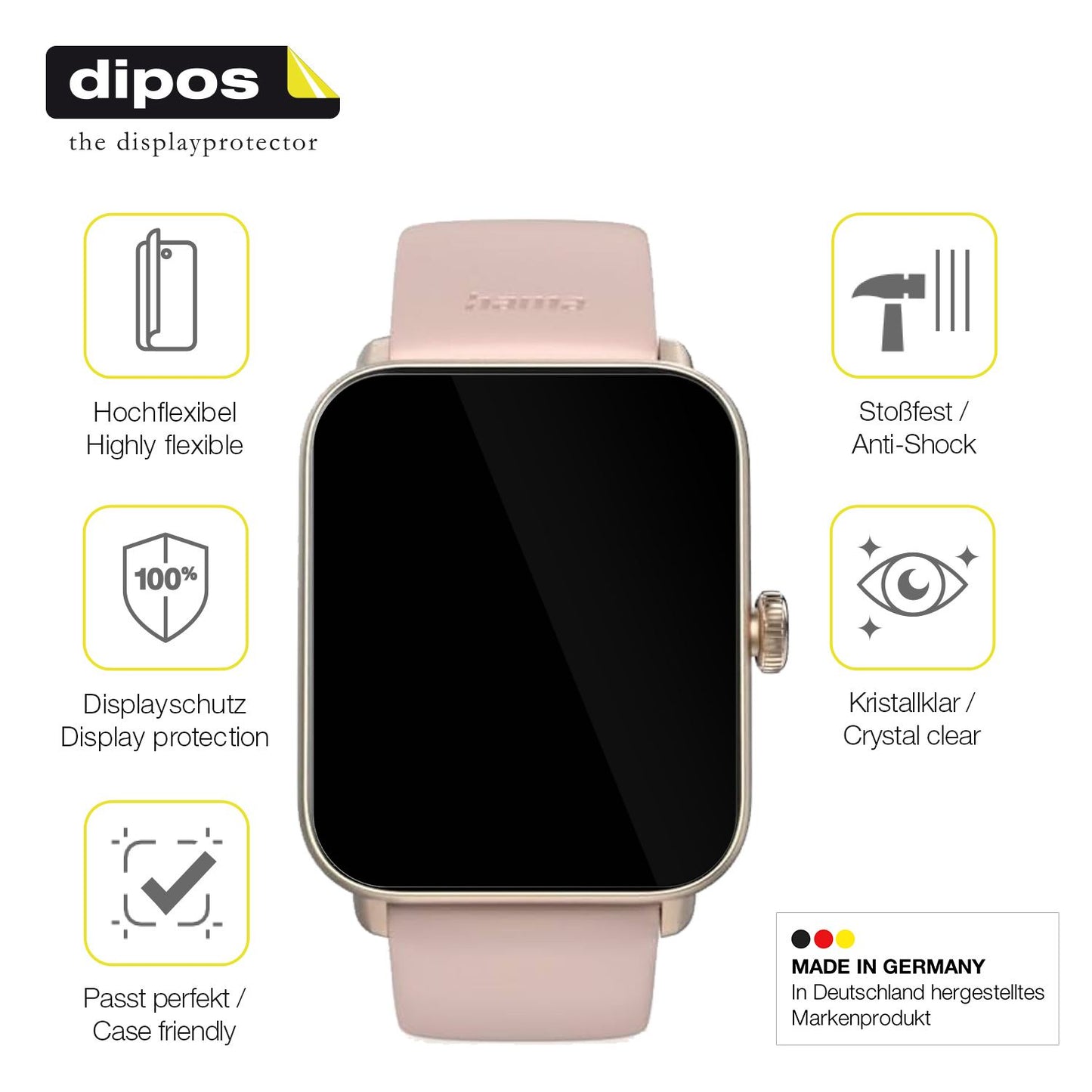 Displayschutz hergestellt in Deutschland, höchste Qualität made in Germany