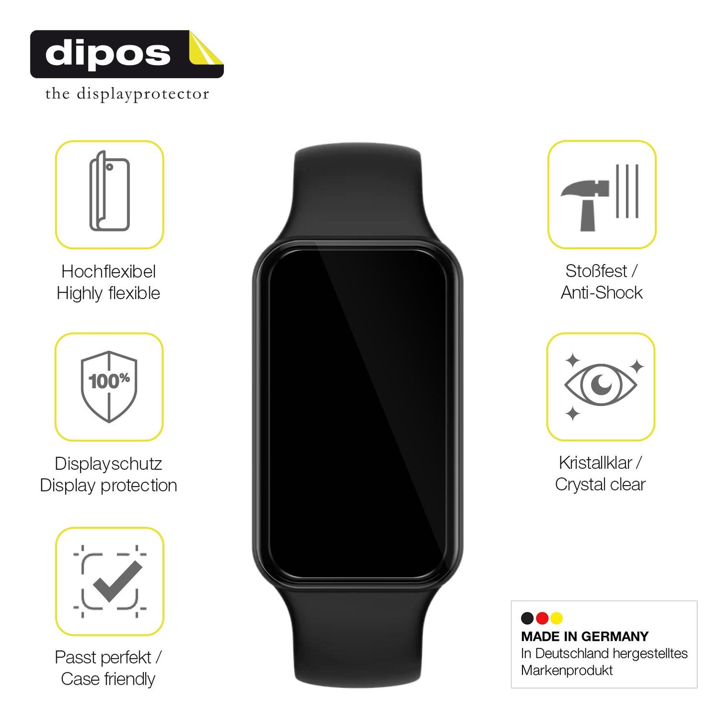 Displayschutz hergestellt in Deutschland, höchste Qualität made in Germany