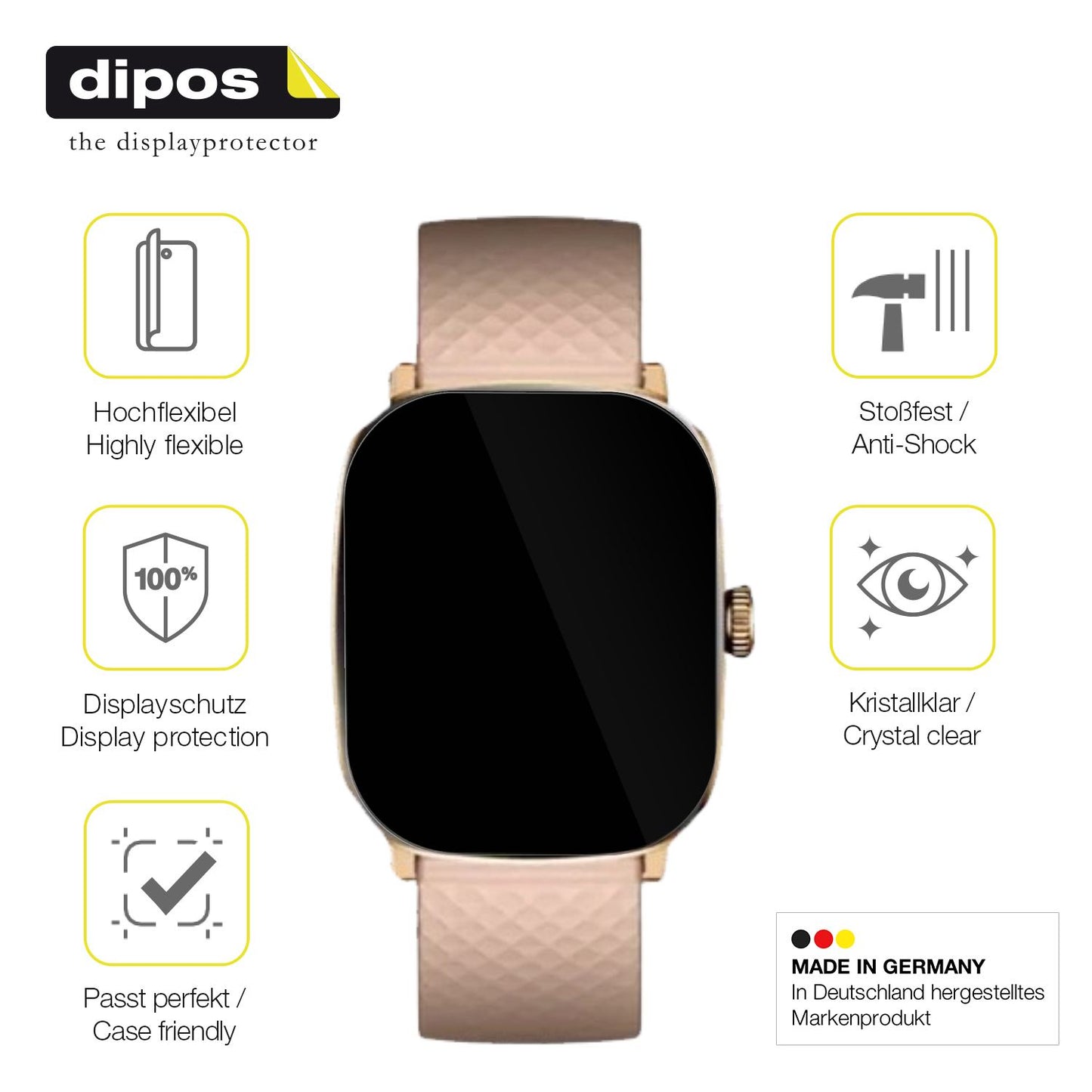 Displayschutz hergestellt in Deutschland, höchste Qualität made in Germany