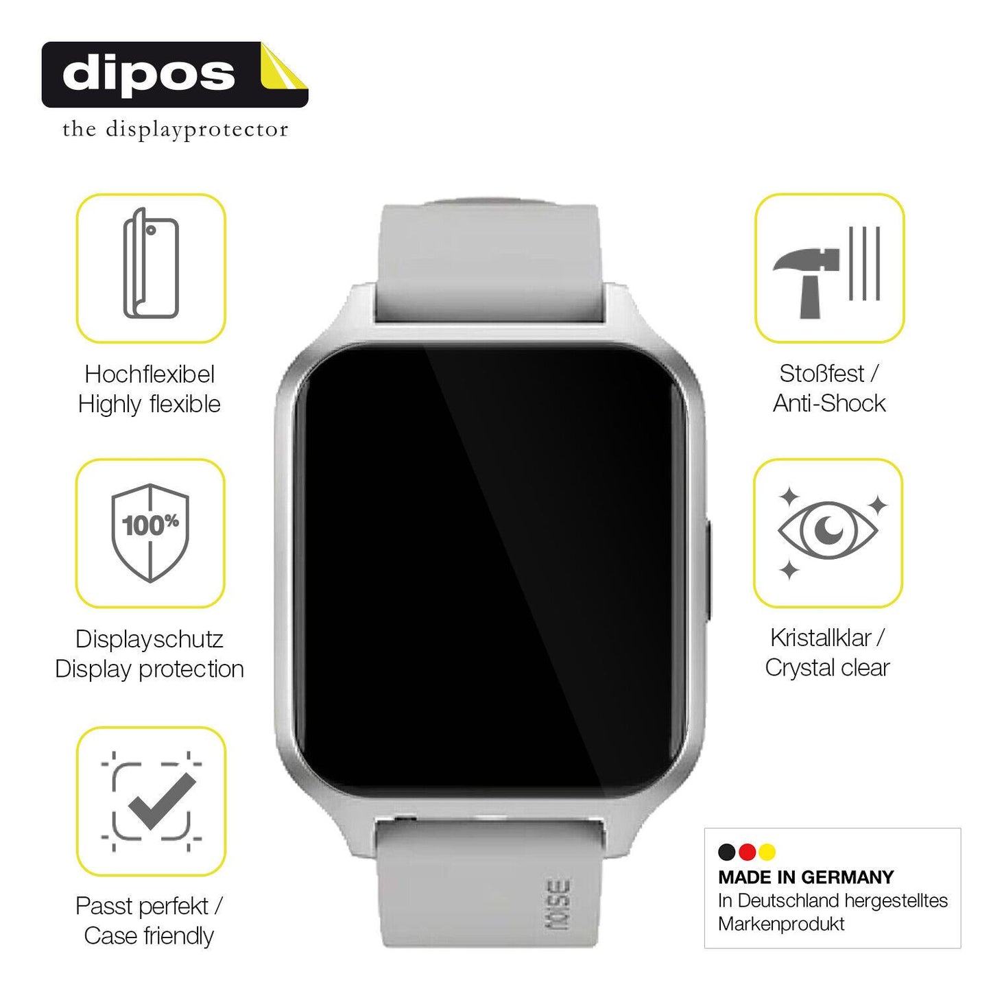 Displayschutz hergestellt in Deutschland, höchste Qualität made in Germany