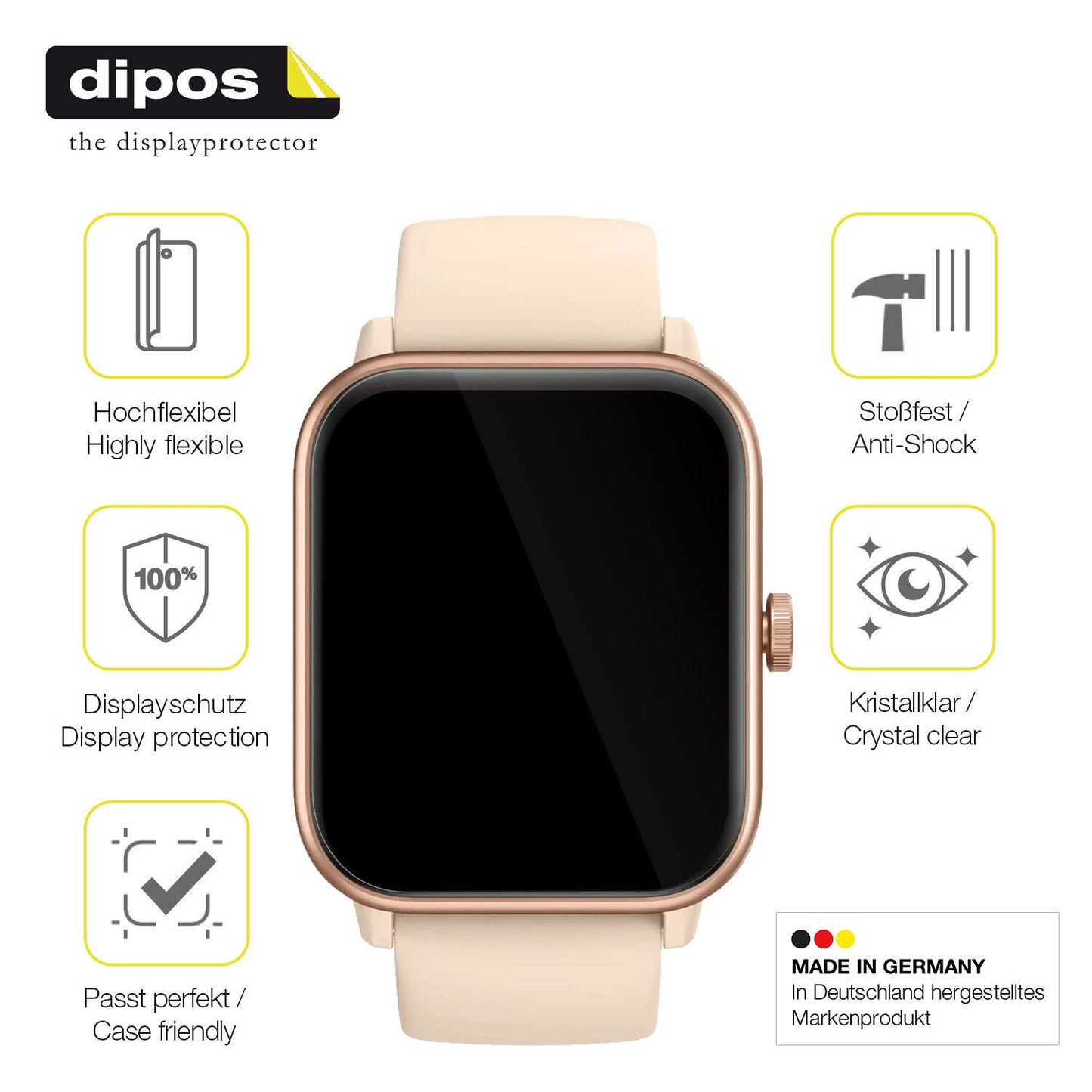 Displayschutz hergestellt in Deutschland, höchste Qualität made in Germany