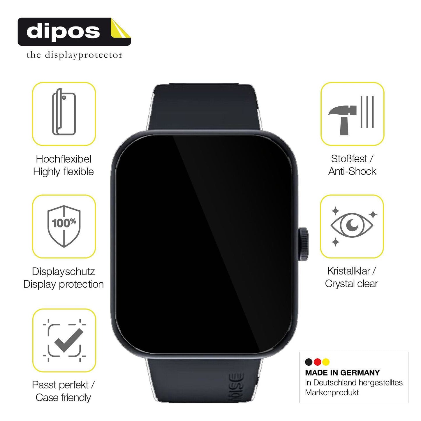 Displayschutz hergestellt in Deutschland, höchste Qualität made in Germany