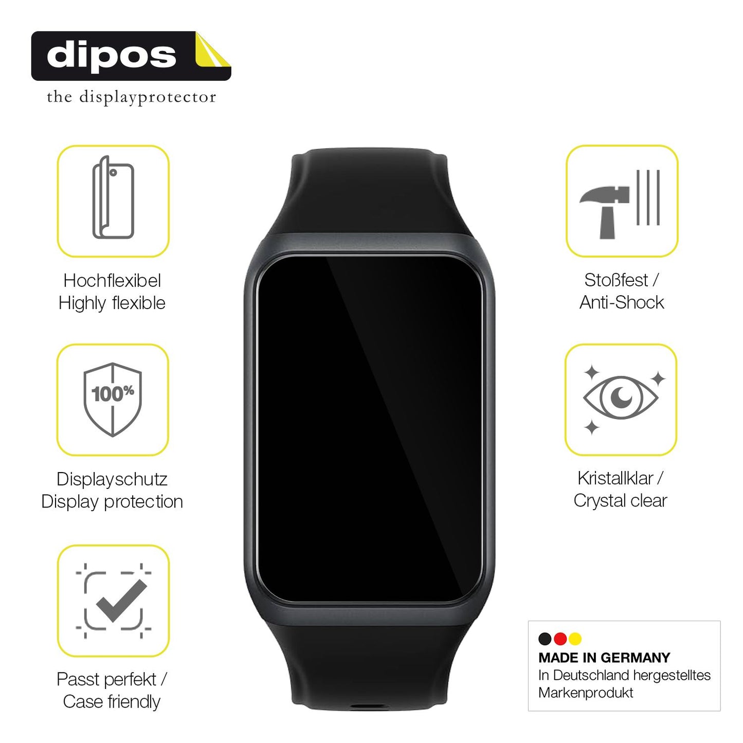Displayschutz hergestellt in Deutschland, höchste Qualität made in Germany