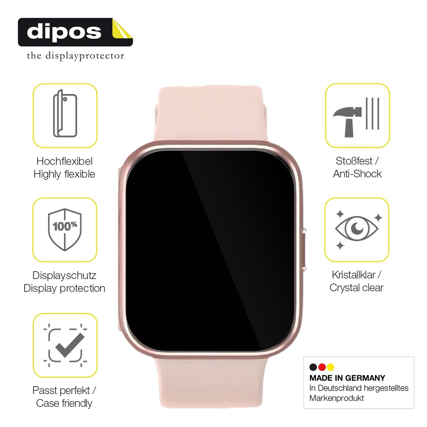 Displayschutz hergestellt in Deutschland, höchste Qualität made in Germany