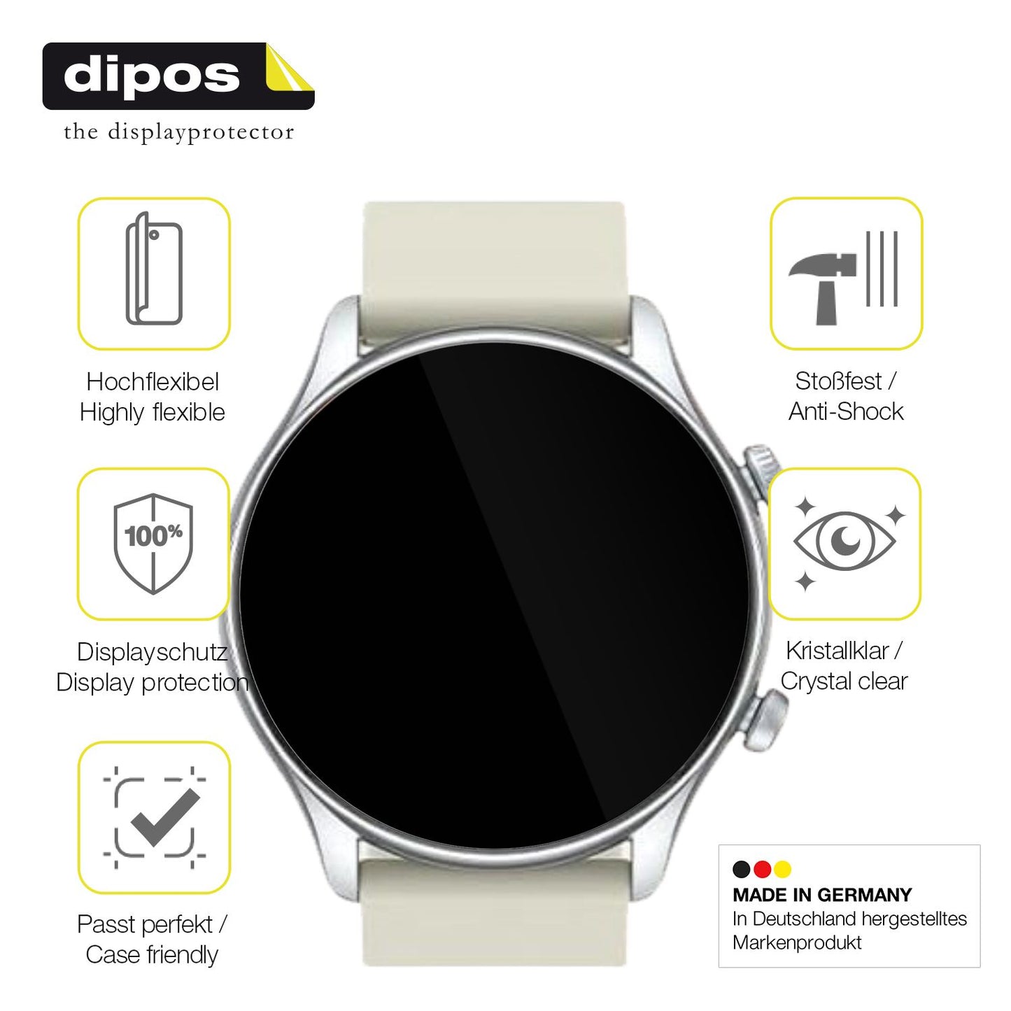 Displayschutz hergestellt in Deutschland, höchste Qualität made in Germany