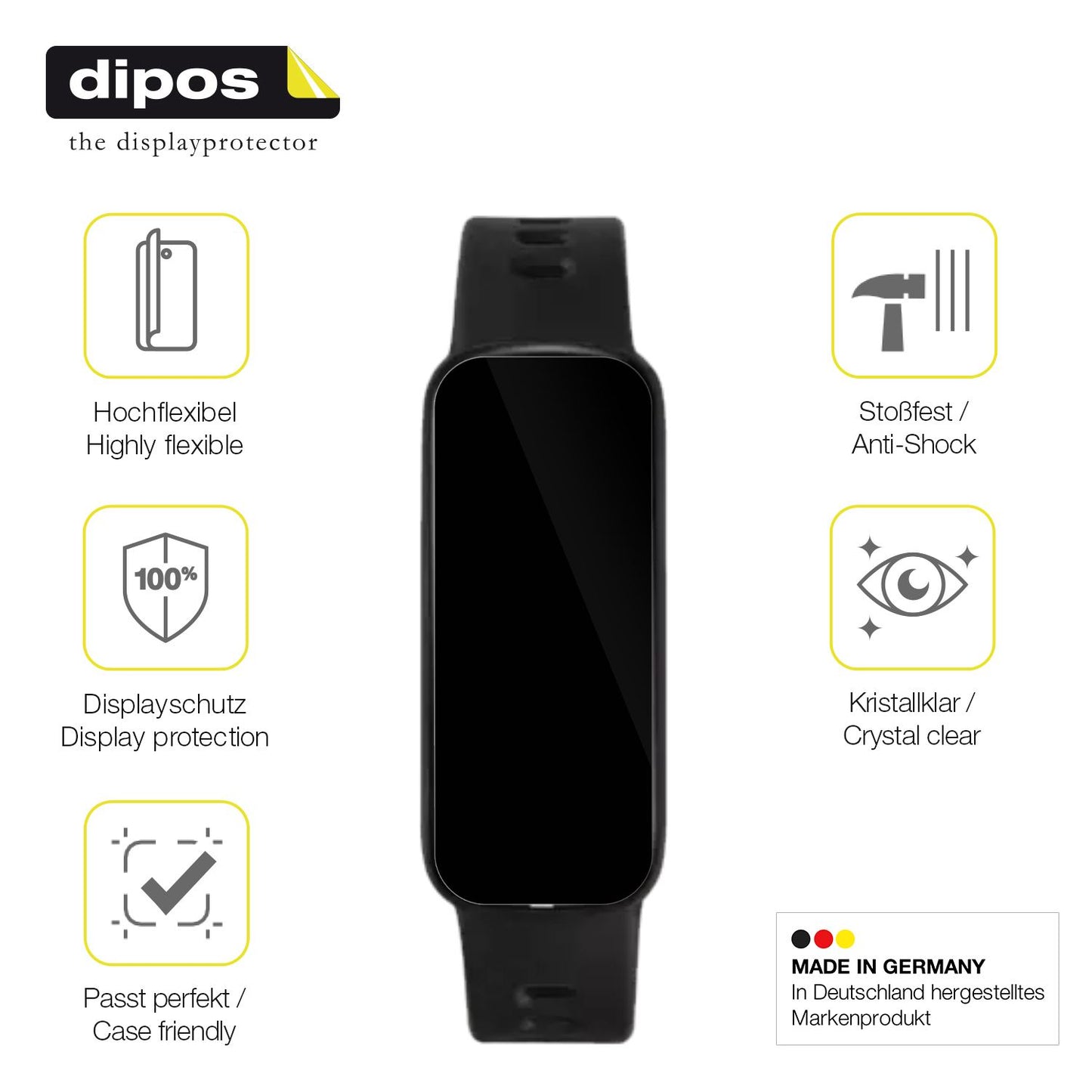 Displayschutz hergestellt in Deutschland, höchste Qualität made in Germany