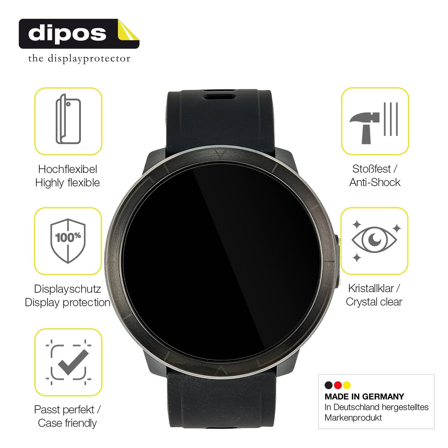 Displayschutz hergestellt in Deutschland, höchste Qualität made in Germany