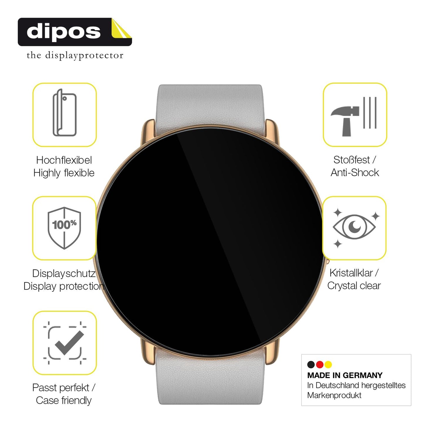 Displayschutz hergestellt in Deutschland, höchste Qualität made in Germany