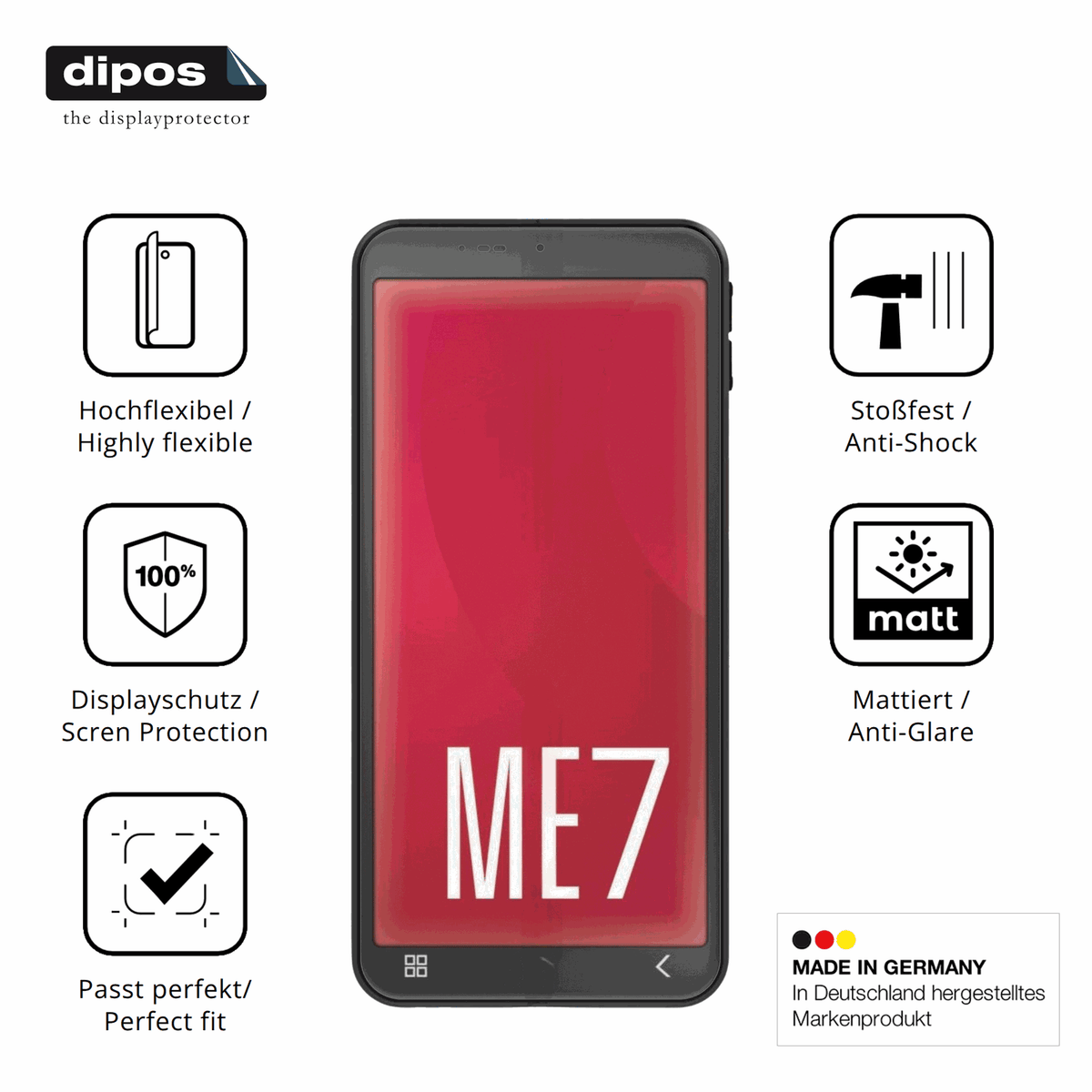 Displayschutz hergestellt in Deutschland, h�chste Qualit�t made in Germany