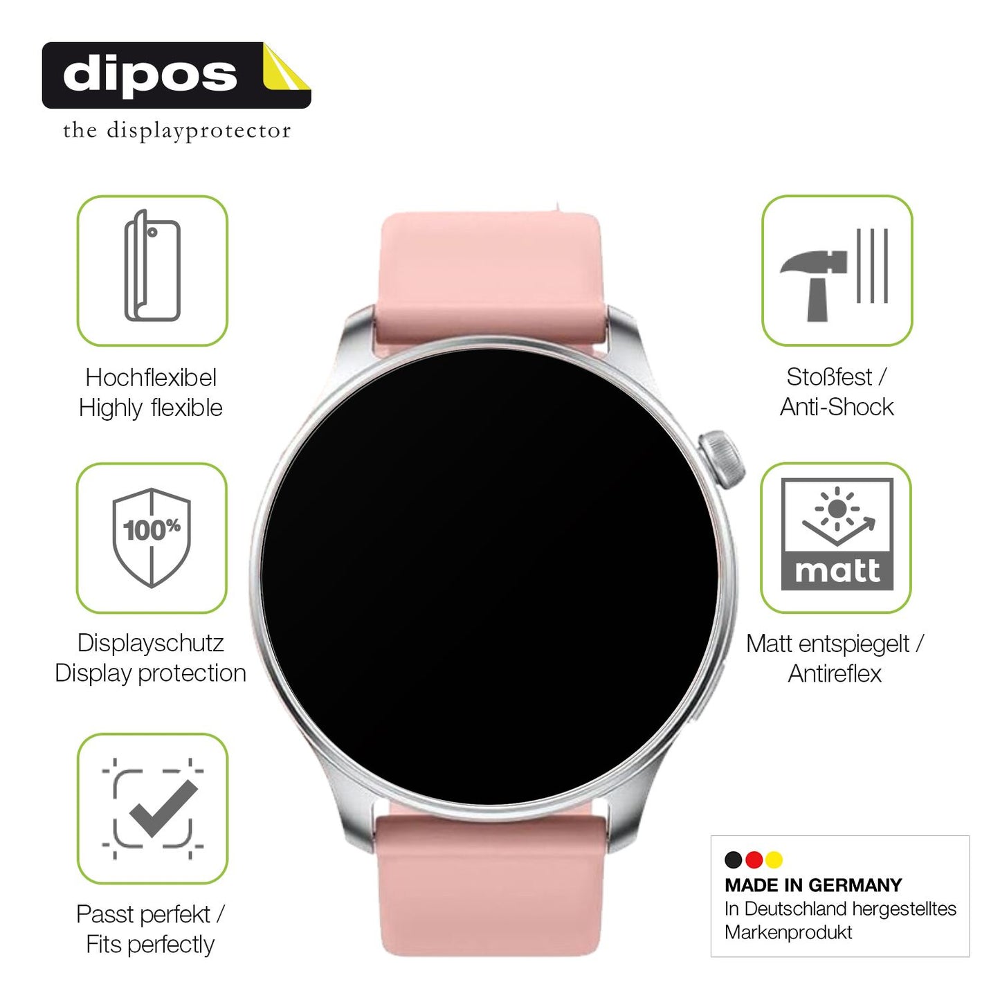 Displayschutz hergestellt in Deutschland, höchste Qualität made in Germany