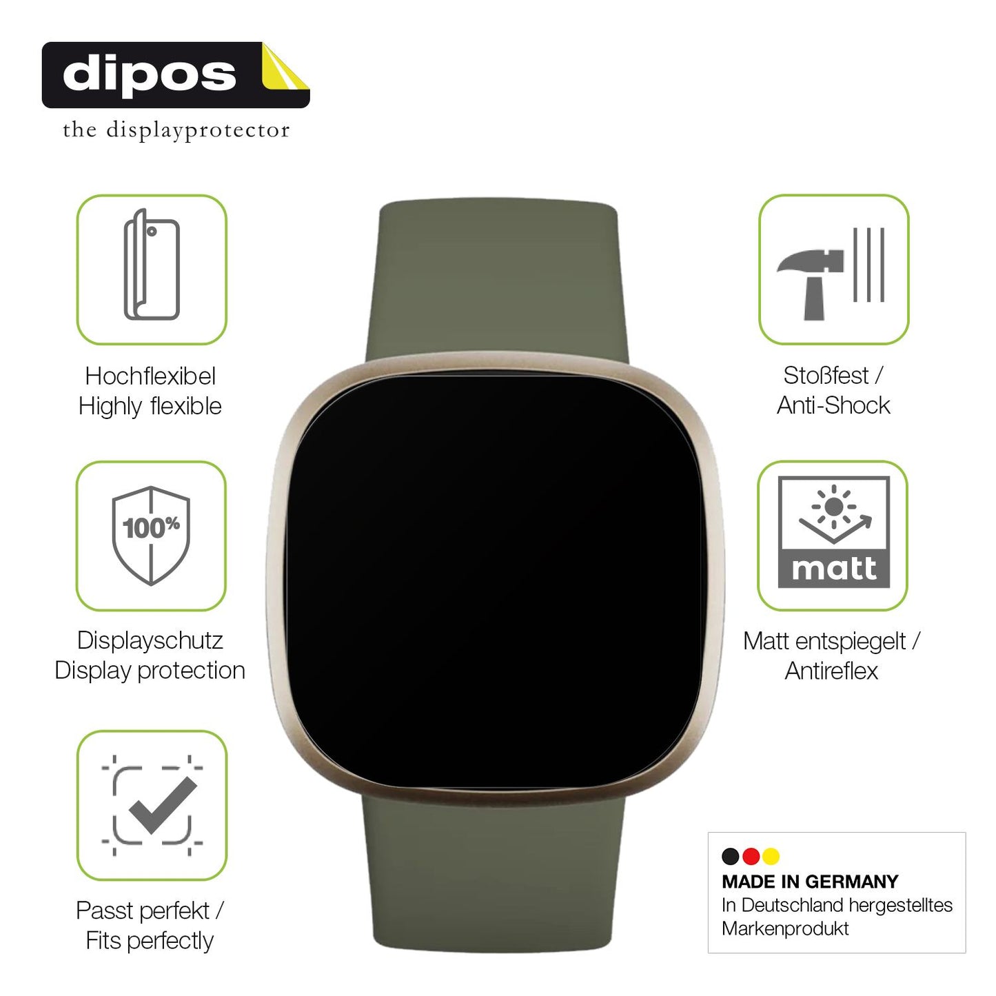 Displayschutz hergestellt in Deutschland, höchste Qualität made in Germany